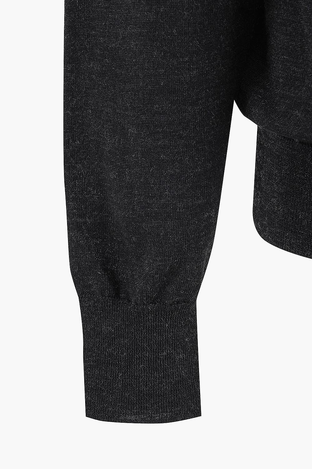 Basic Crew Neck Wool Knit QE5FMHTKN101Q99