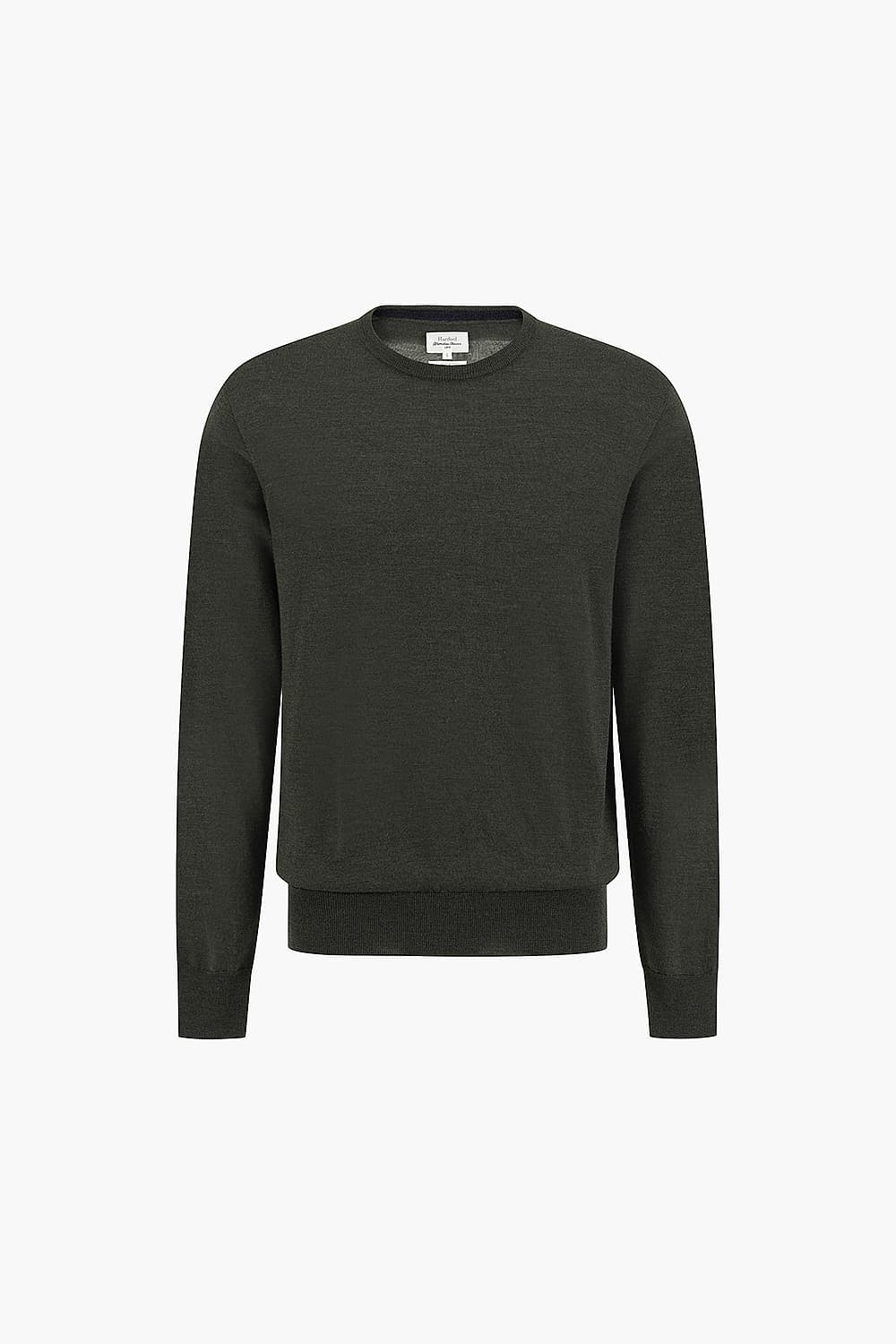 Basic Crew Neck Wool Knit QE5FMHTKN101Q79