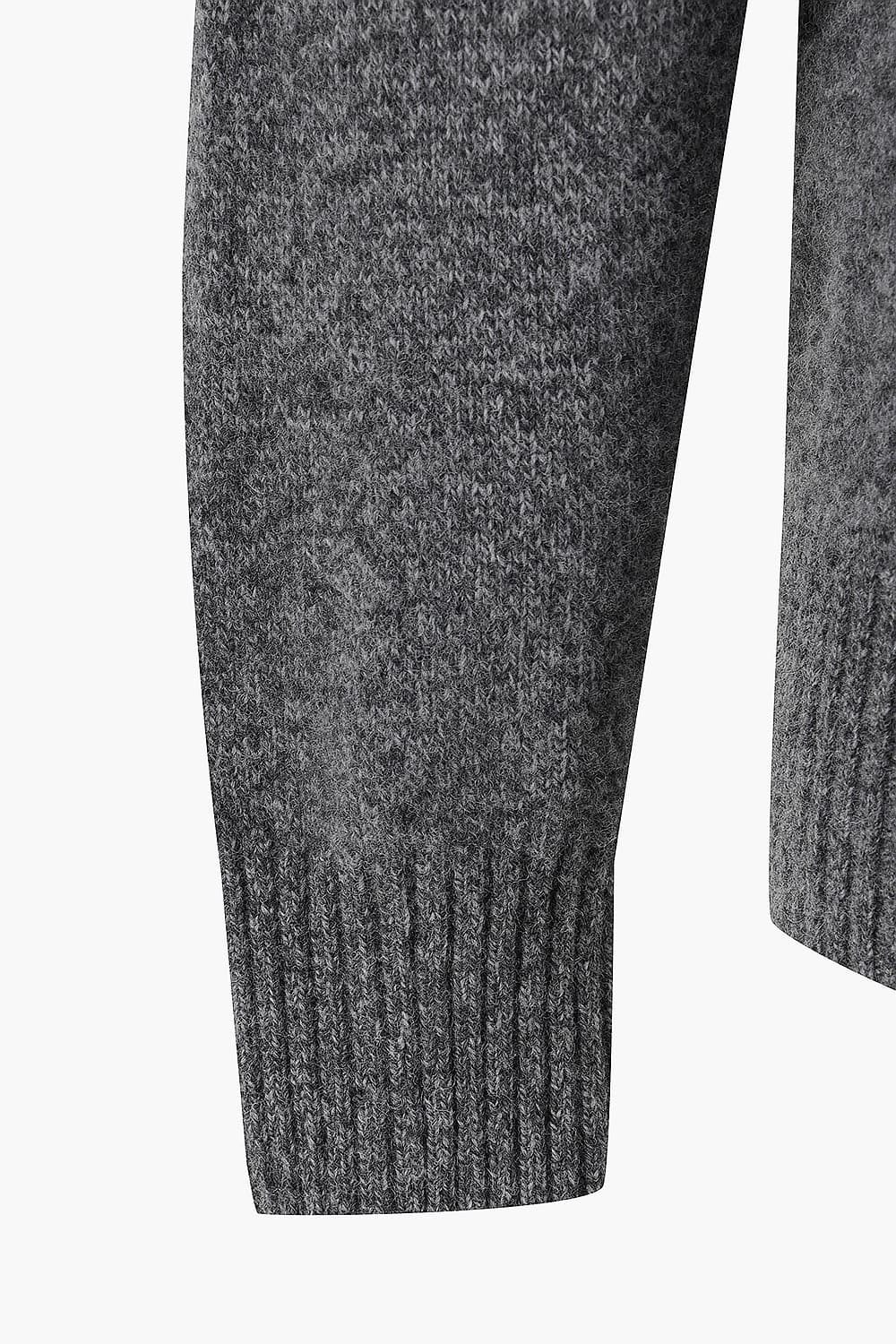 Seamless Crew Neck Wool Knit QE5FMHTKN102Q95