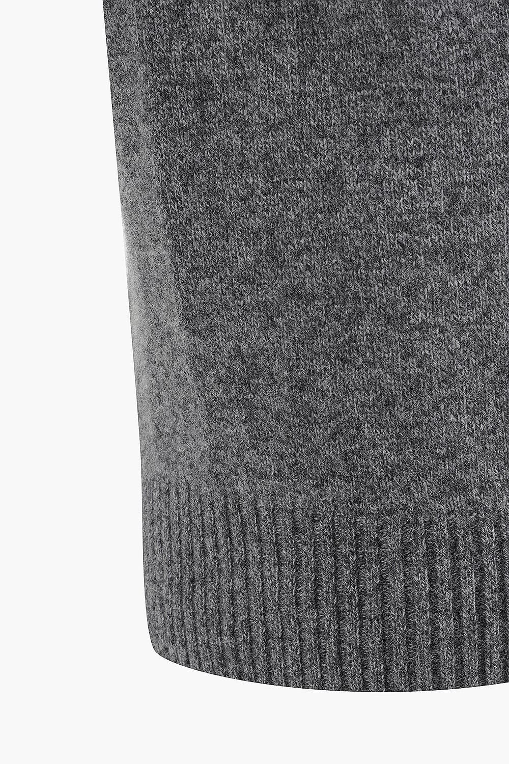 Seamless Crew Neck Wool Knit QE5FMHTKN102Q95