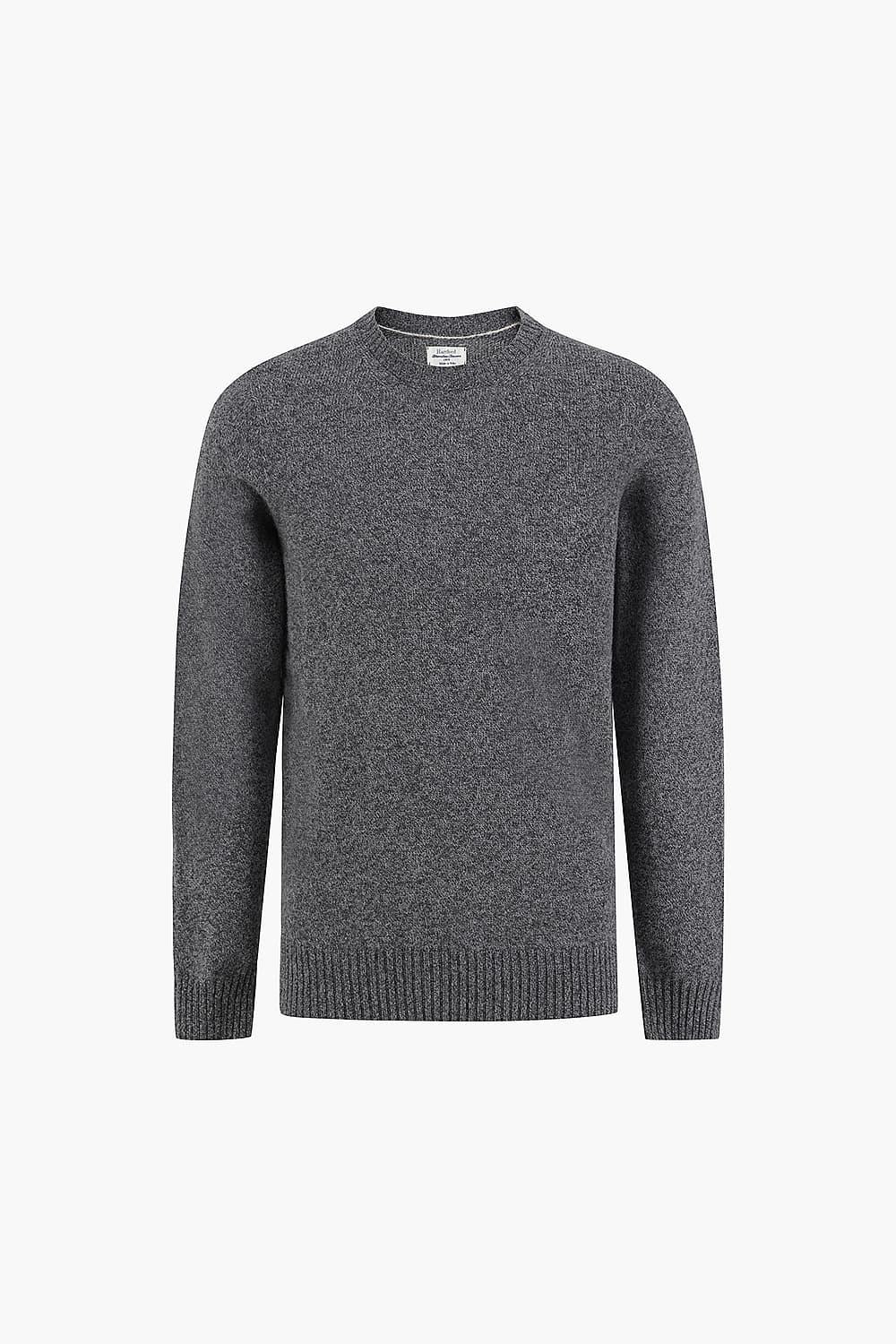 Seamless Crew Neck Wool Knit QE5FMHTKN102Q95