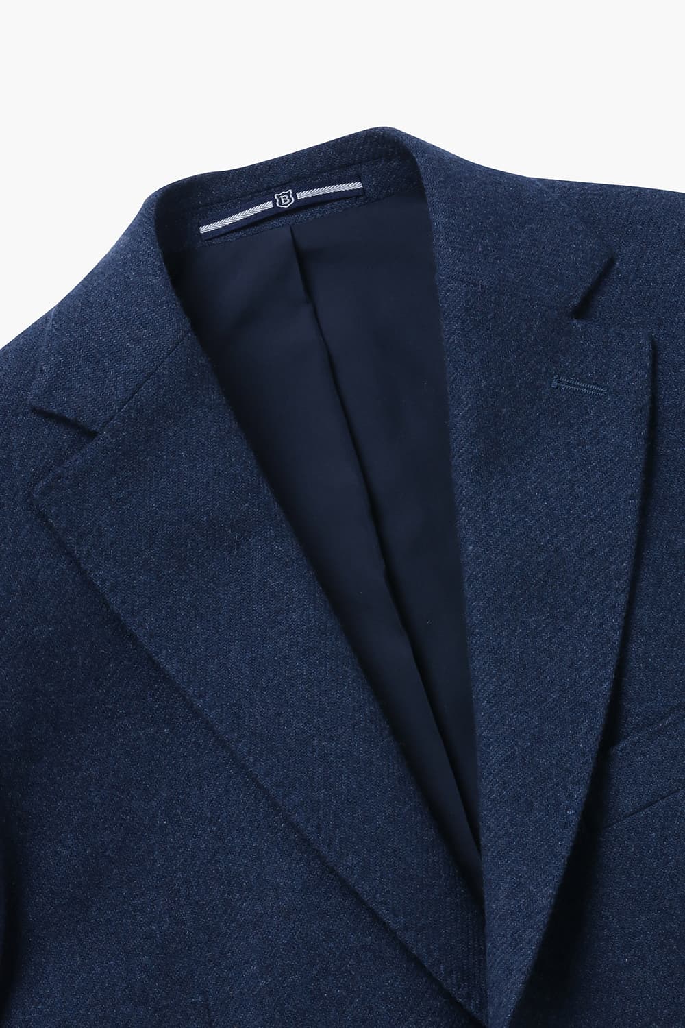 캐시미어 혼방 솔리드 자켓 블루 RE2FMBAJA206R64