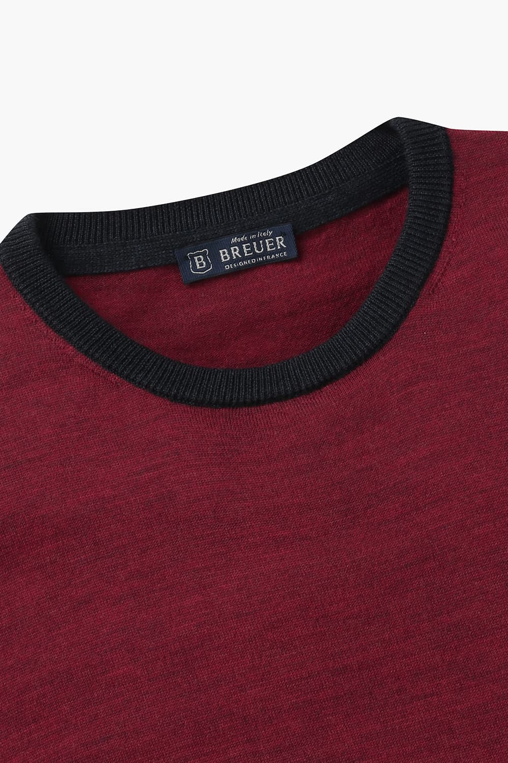 캐시울 라운드넥 스웨터 레드 RE2FMBAKN101R44