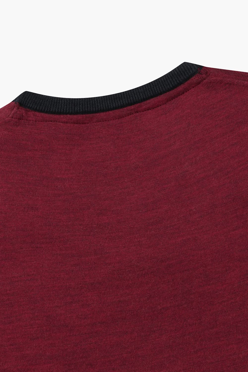 캐시울 라운드넥 스웨터 레드 RE2FMBAKN101R44