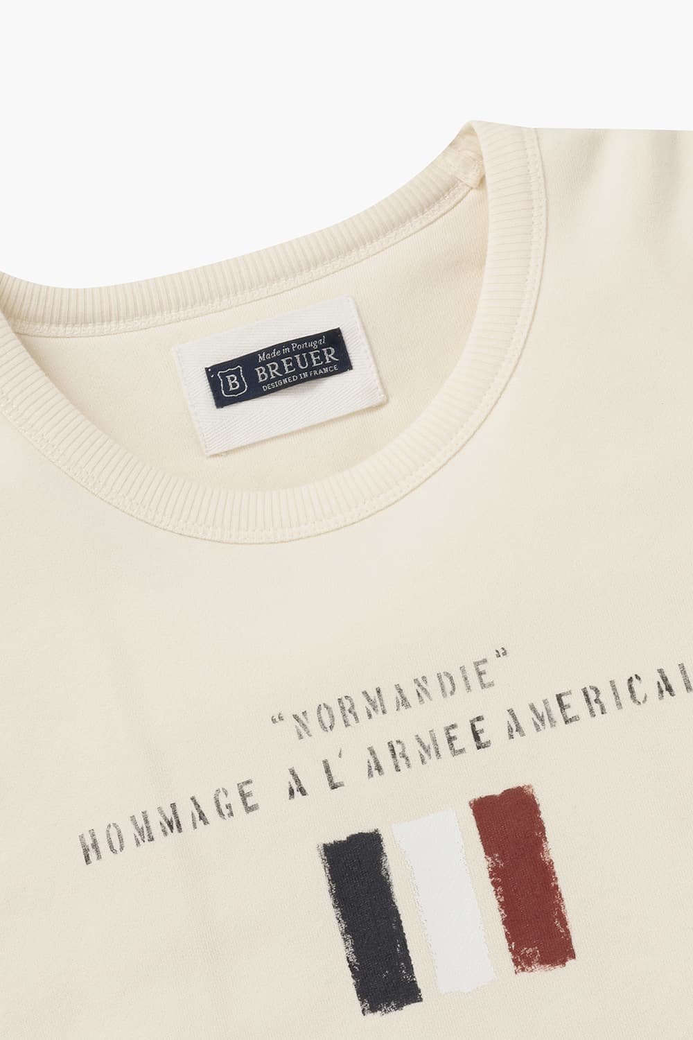 노르망디 핸드페인팅 맨투맨 베이지 RE2FMBAPO230R15