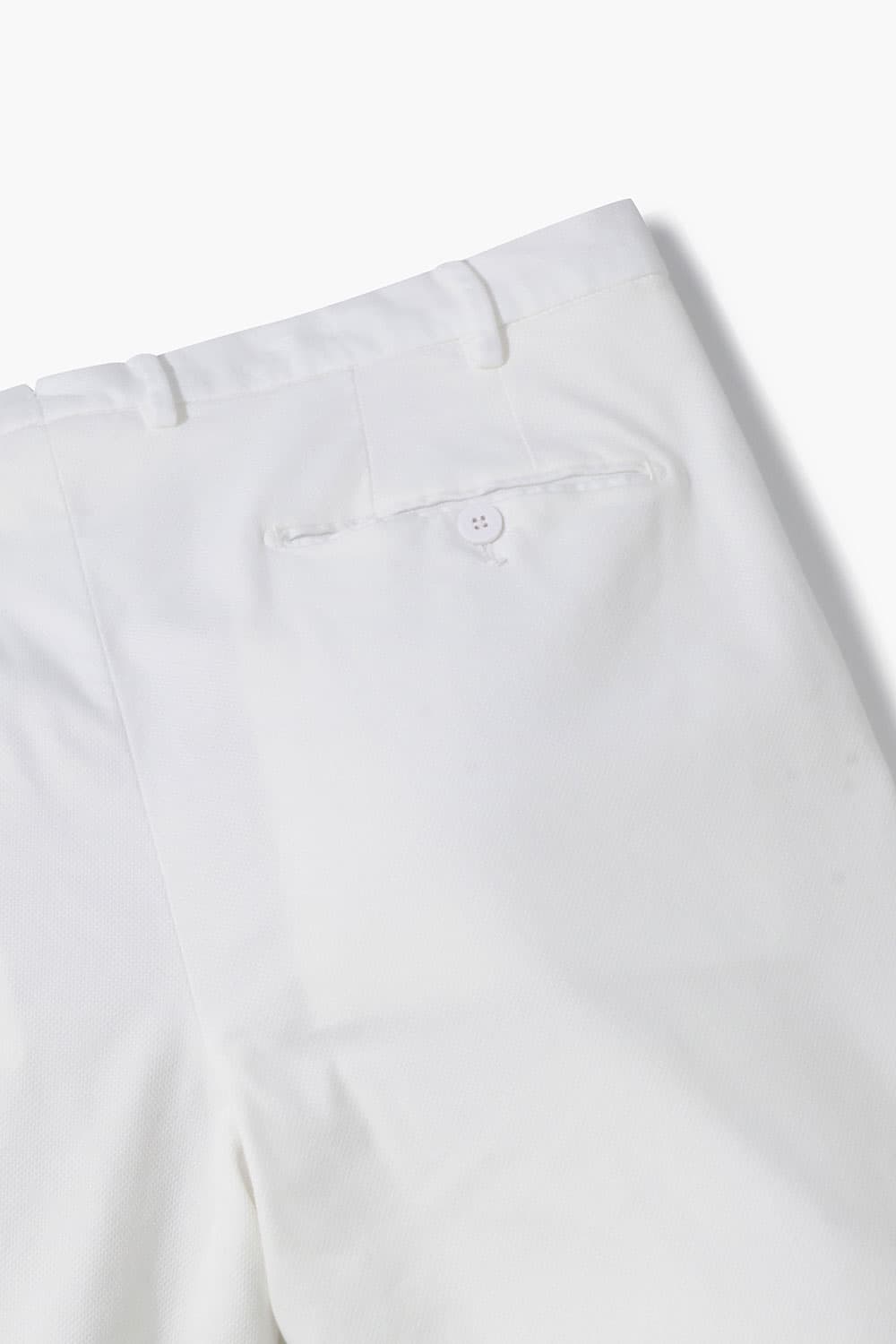 코튼믹스 솔리드 패턴 팬츠 화이트 RE2FMBAPT802R01