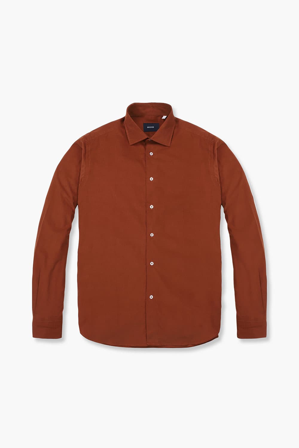 코튼 코듀로이 슬림셔츠 다크 오렌지 RE2FMBASH804R43