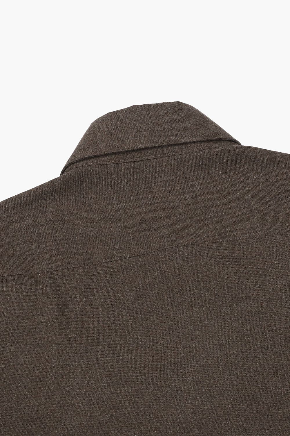 코튼 플라넬 슬림셔츠 브라운 RE2FMBASH801R88