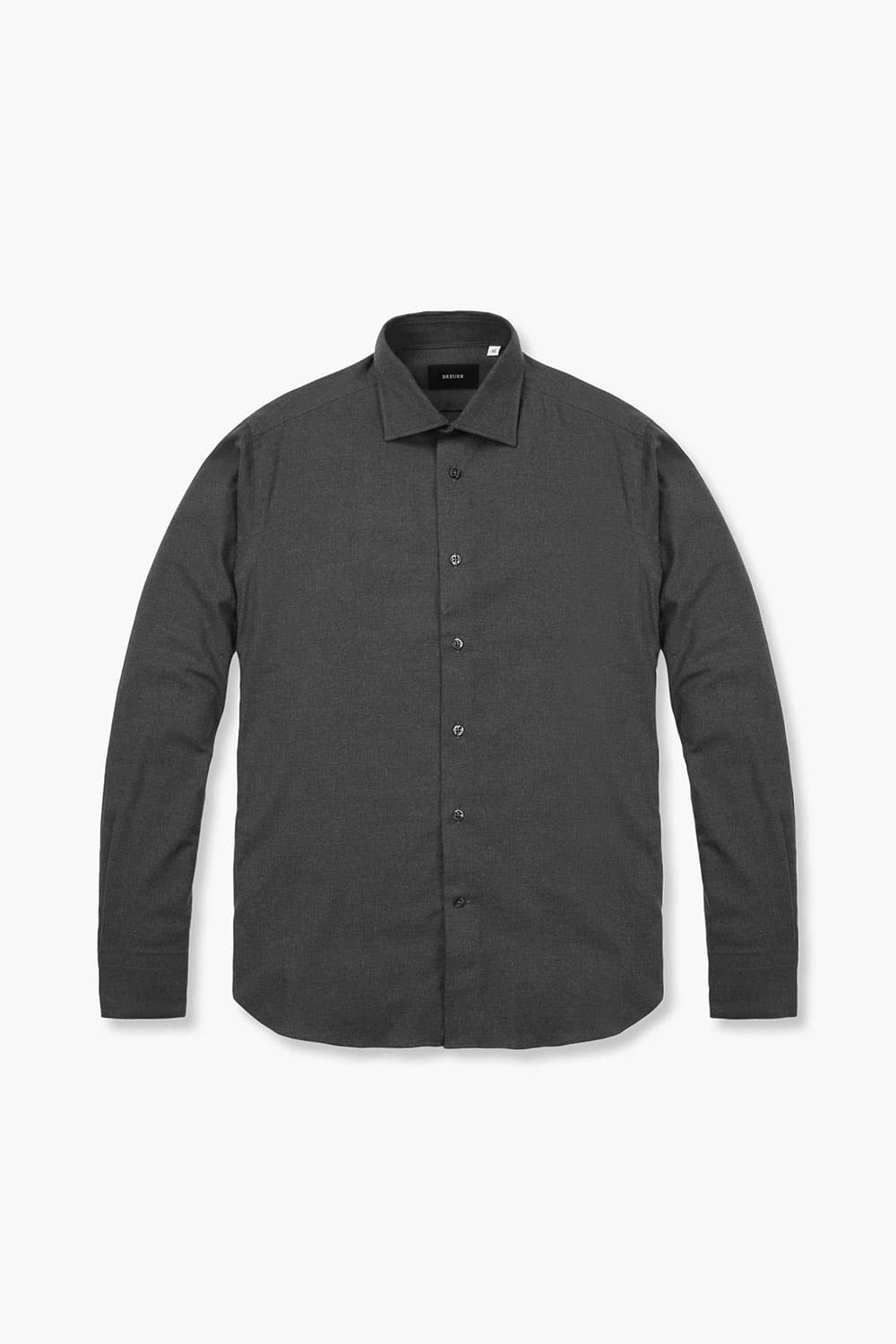 코튼 플라넬 슬림셔츠 다크 그레이 RE2FMBASH801R98