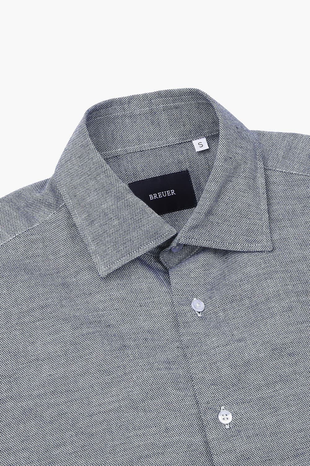 코튼 플라넬 슬림셔츠 네이비 RE2FMBASH803R63