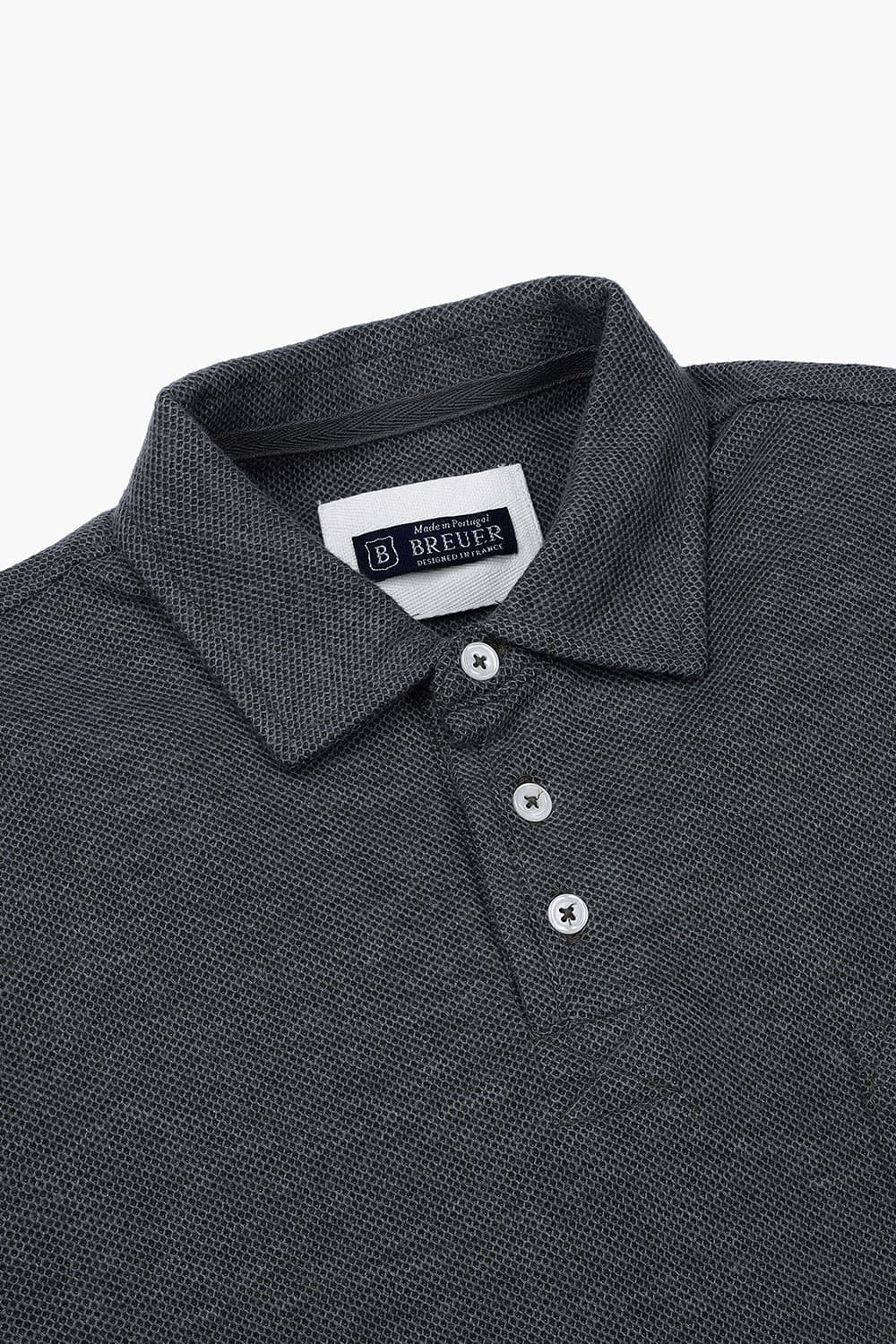 캐시미어 믹스 폴로 티셔츠 그레이 RE2FMBAPO101R95