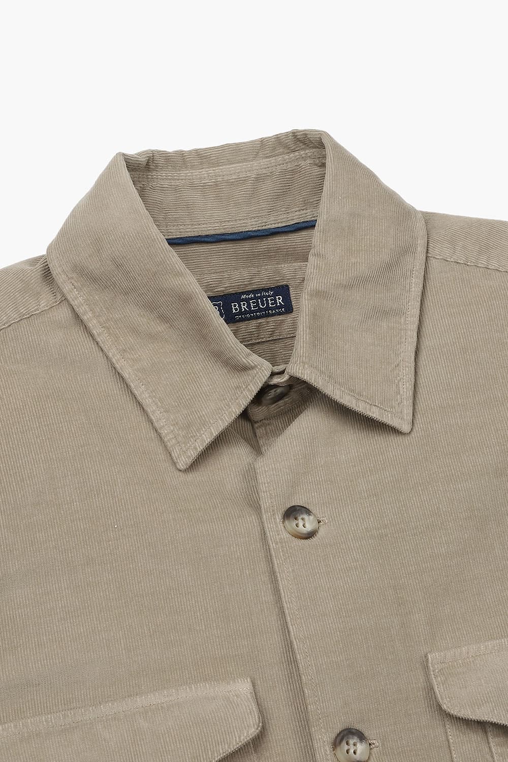 코튼 코듀로이 셔켓 베이지 RE2FMBASH201R15