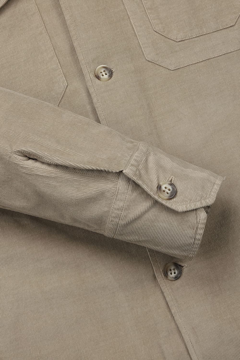 코튼 코듀로이 셔켓 베이지 RE2FMBASH201R15