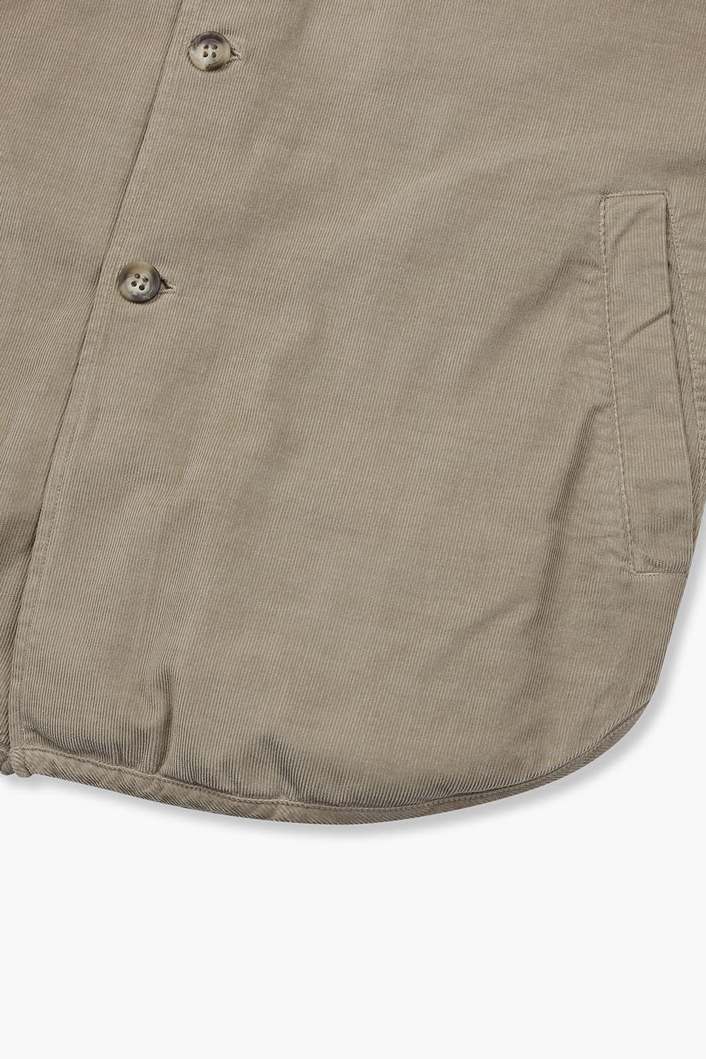 코튼 코듀로이 셔켓 베이지 RE2FMBASH201R15