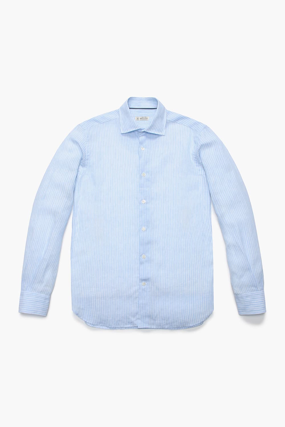 린넨 스트라이프 셔츠 BE070P340101