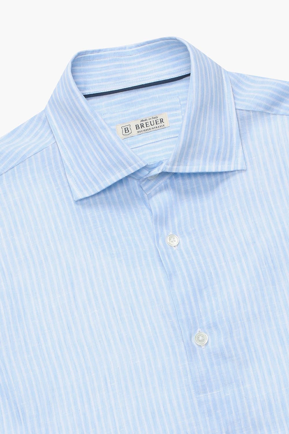 린넨 스트라이프 셔츠 BE070P340101