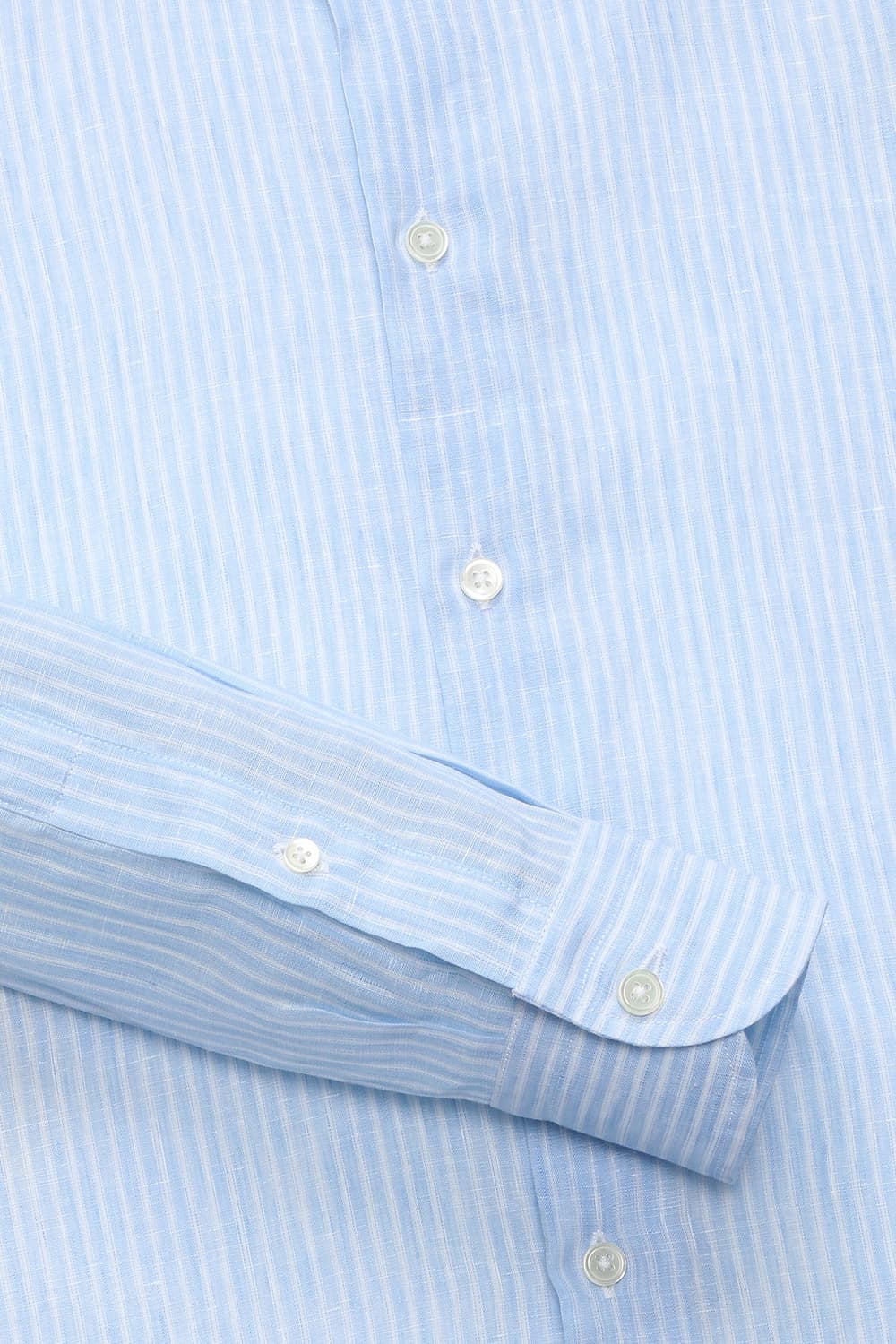 린넨 스트라이프 셔츠 BE070P340101