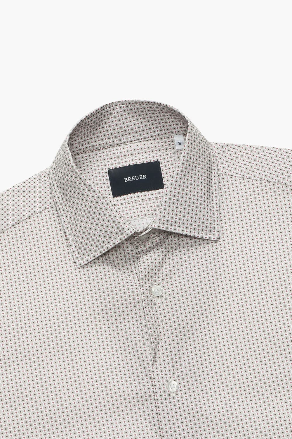 코튼 도트 패턴 반소매 셔츠 23SK11EEE