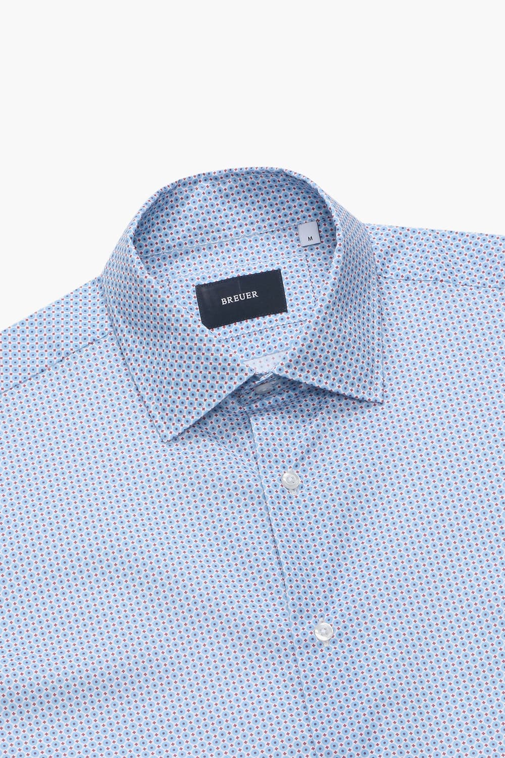 코튼 도트 패턴 반소매 셔츠 23SK11AAA