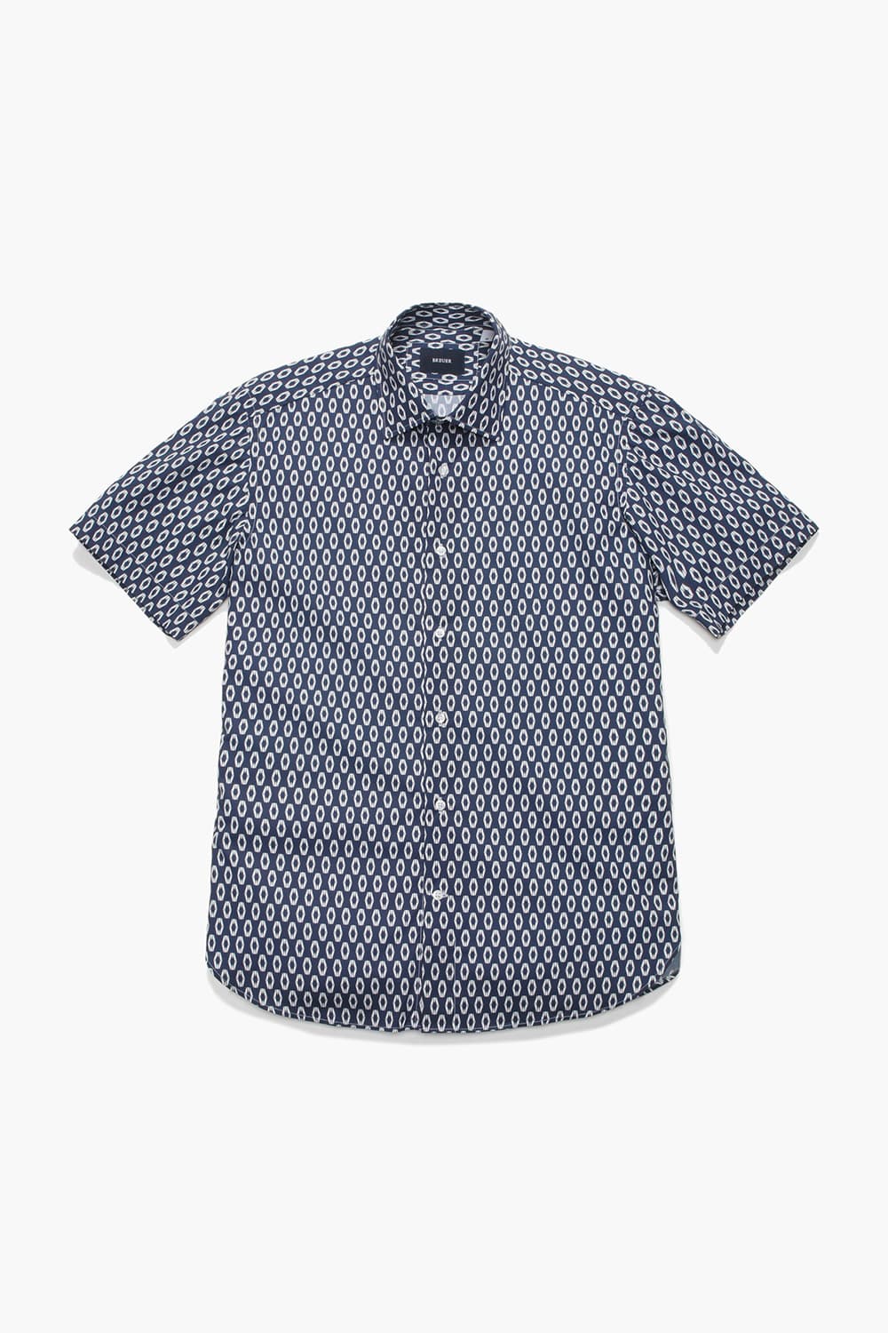 코튼 일러스트 도트 반소매 셔츠 23S111052