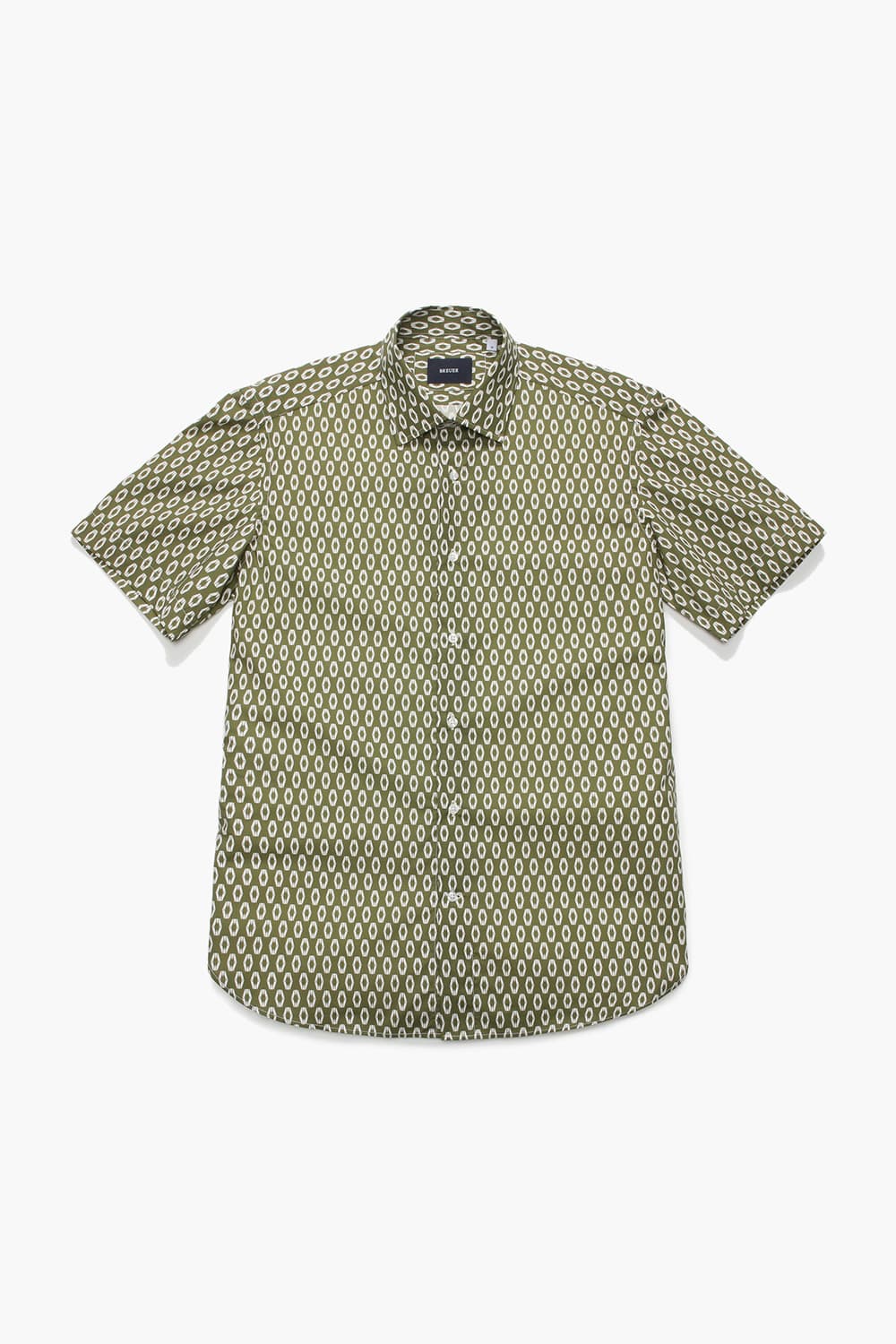 코튼 일러스트 도트 반소매 셔츠 23S111055