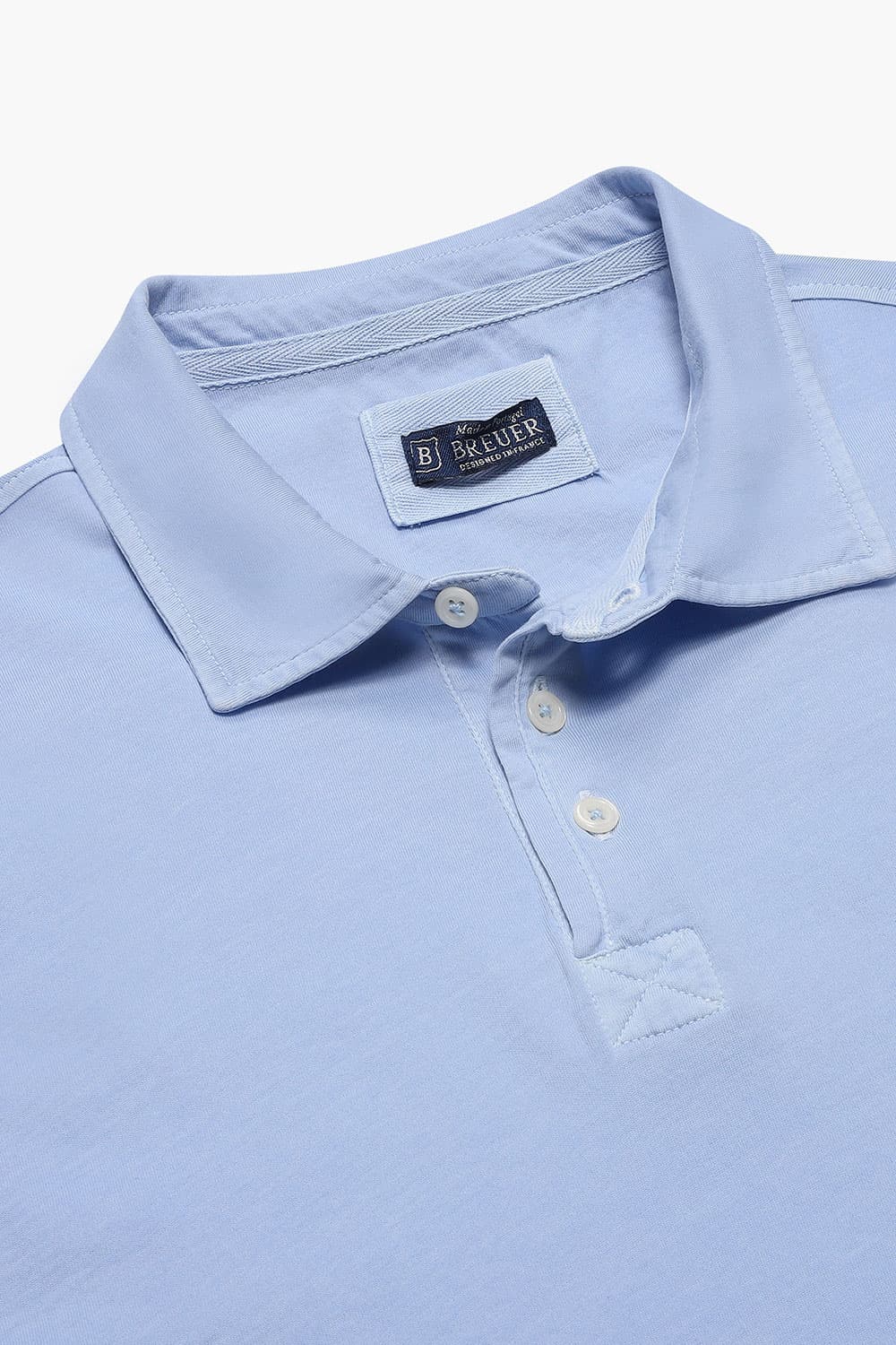 코튼 폴로 긴소매 티셔츠 블루 RE3SMBAPO101R62