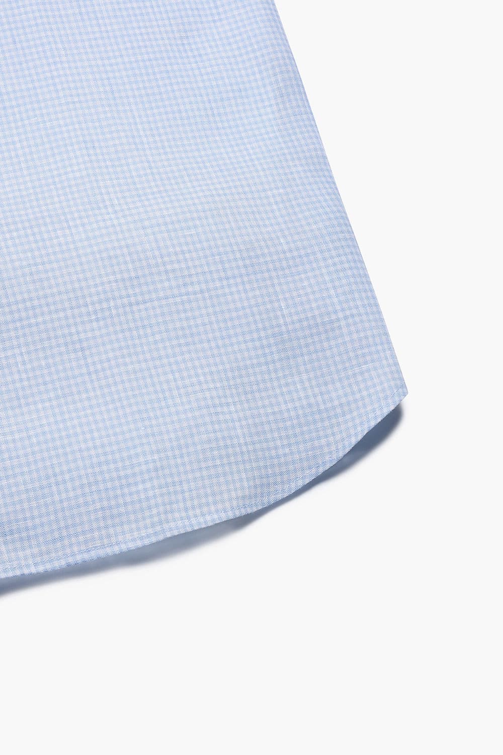 린넨 깅엄 체크 셔츠 BE050P342502