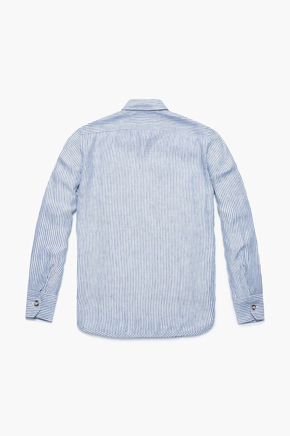 린넨 스프라이프 버튼 다운 포켓 셔츠 CA060P342902