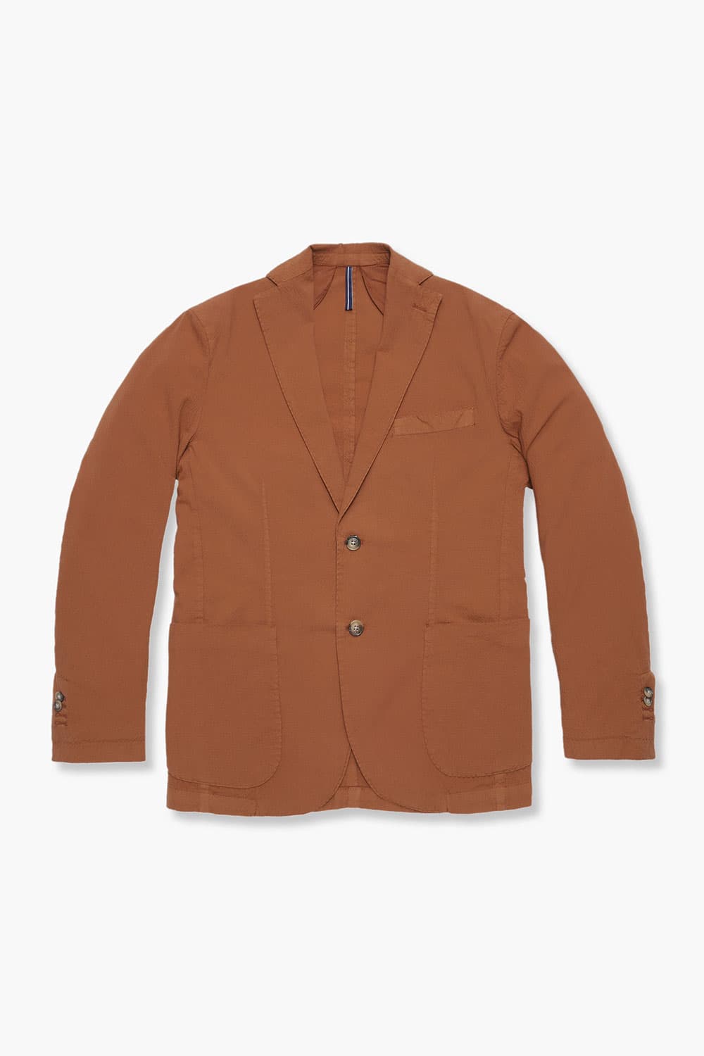 코튼 시어써커 솔리드 재킷 오렌지 RE3SMBAJA904R42