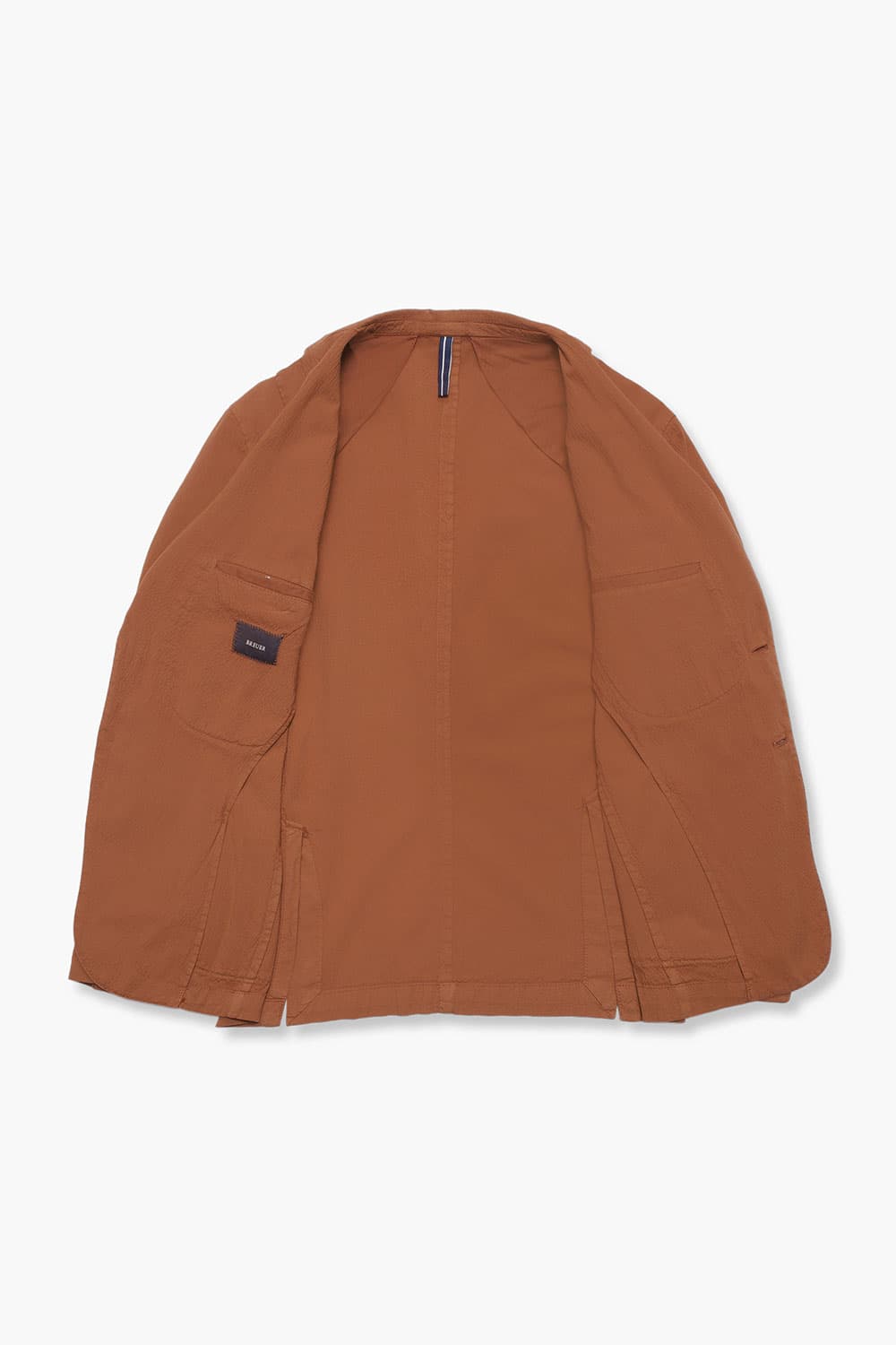 코튼 시어써커 솔리드 재킷 오렌지 RE3SMBAJA904R42
