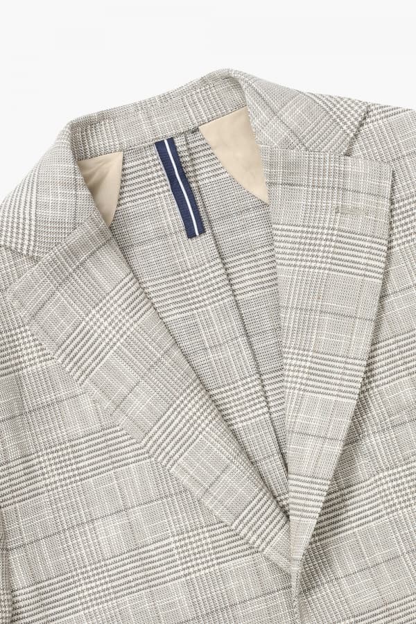 코튼믹스 글렌체크 재킷 RE3FMBAJA902R82