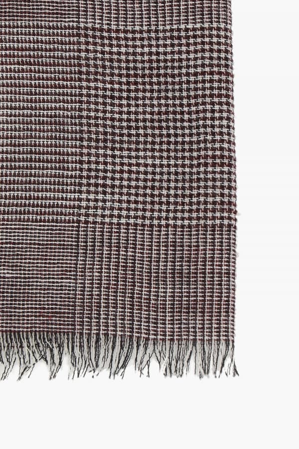 울 체크 머플러 RE3FMBBSC105R43