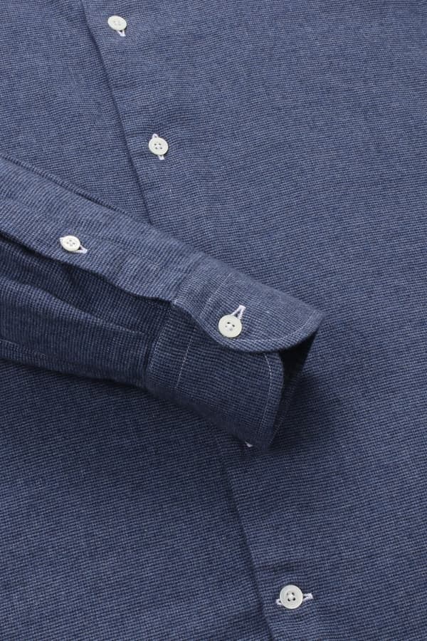 코튼 마이크로패턴 플란넬 셔츠 RE3FMBASH306R65