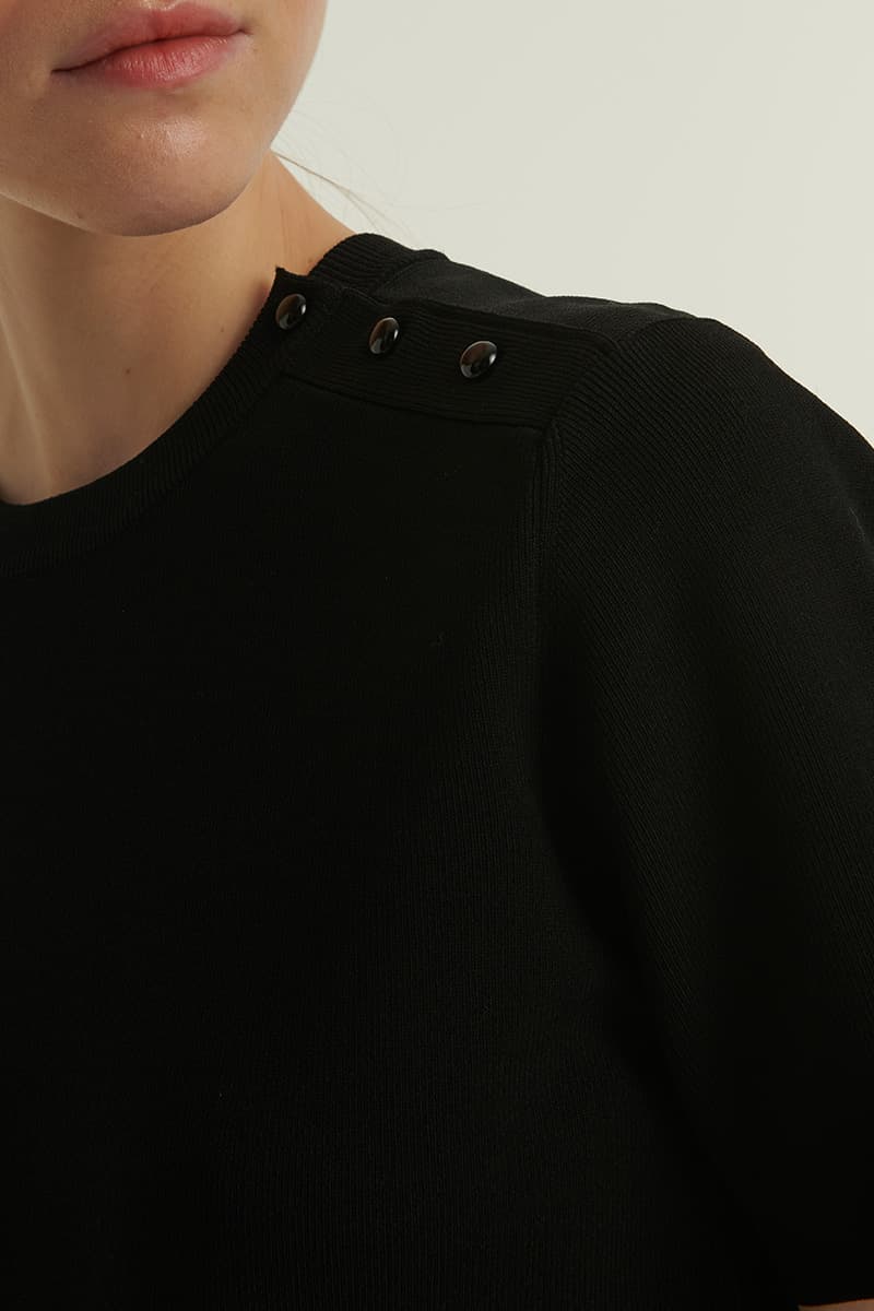 스트레치 숏슬리브스 니트 CE4SFYSTP027C99