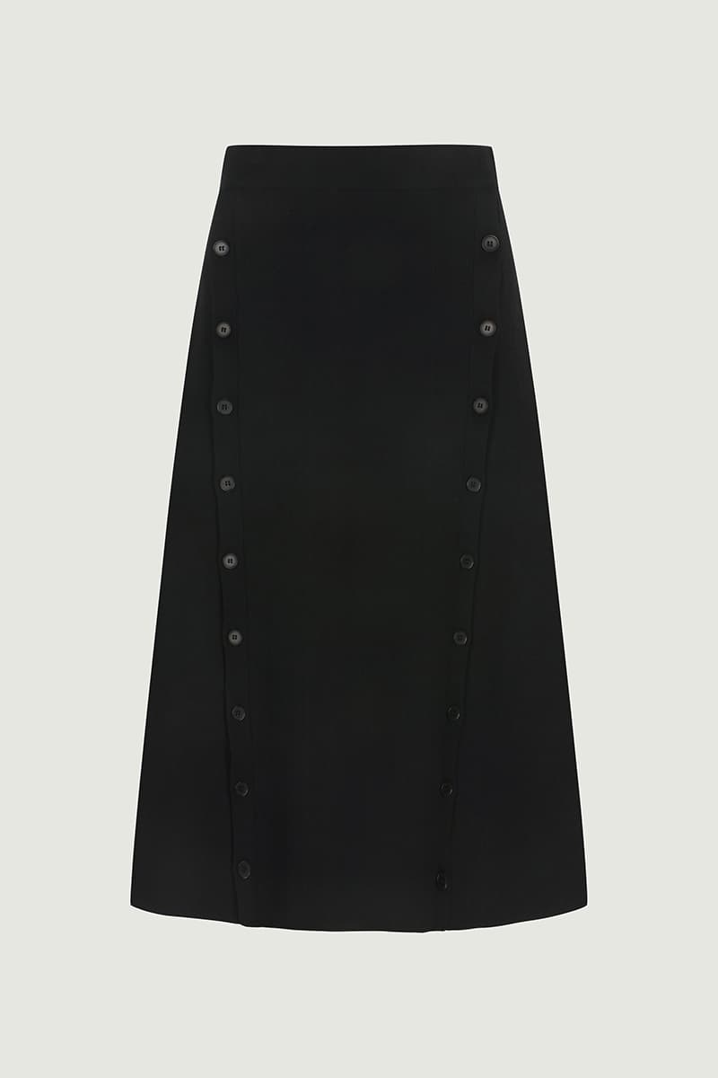 니트 버튼디자인 플레어 스커트 CE4SFYSSK046C99