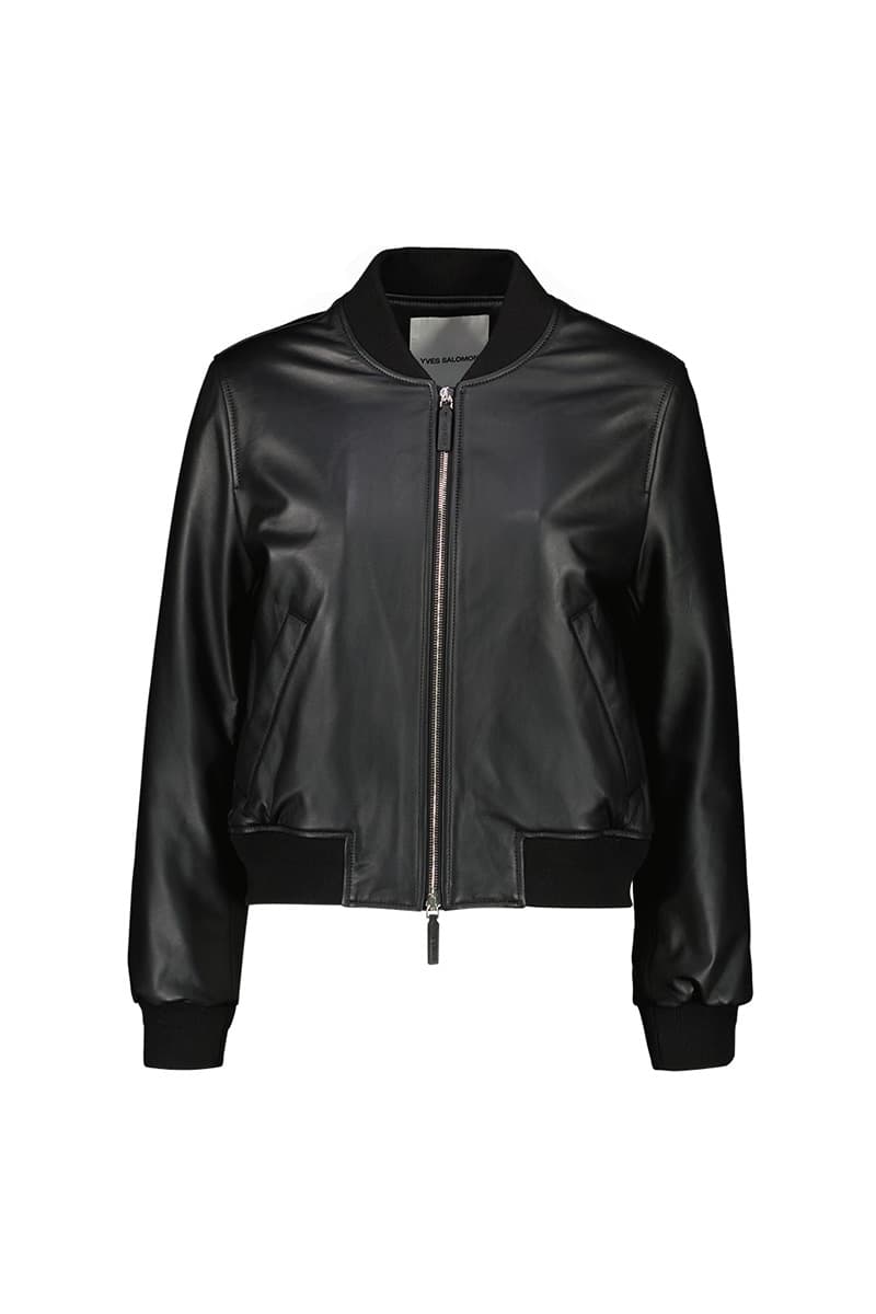 레더 봄버 자켓 CE5SFLEJA011C10