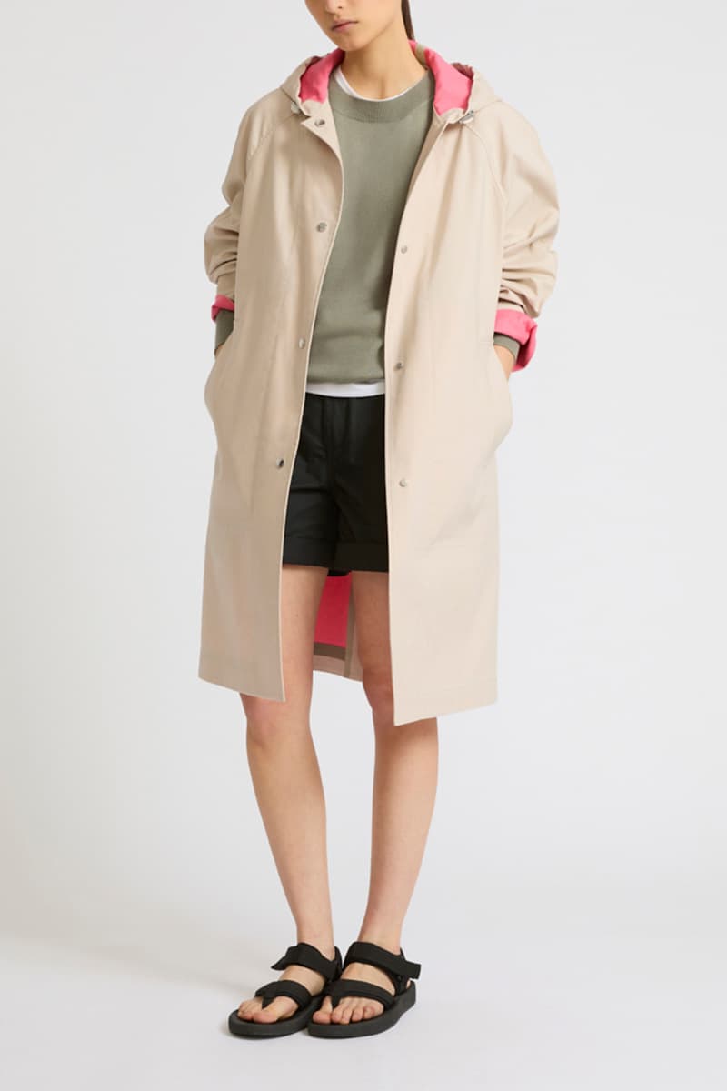 더블페이스드 후디 트렌치 코트 CE5SFCTCO008C14