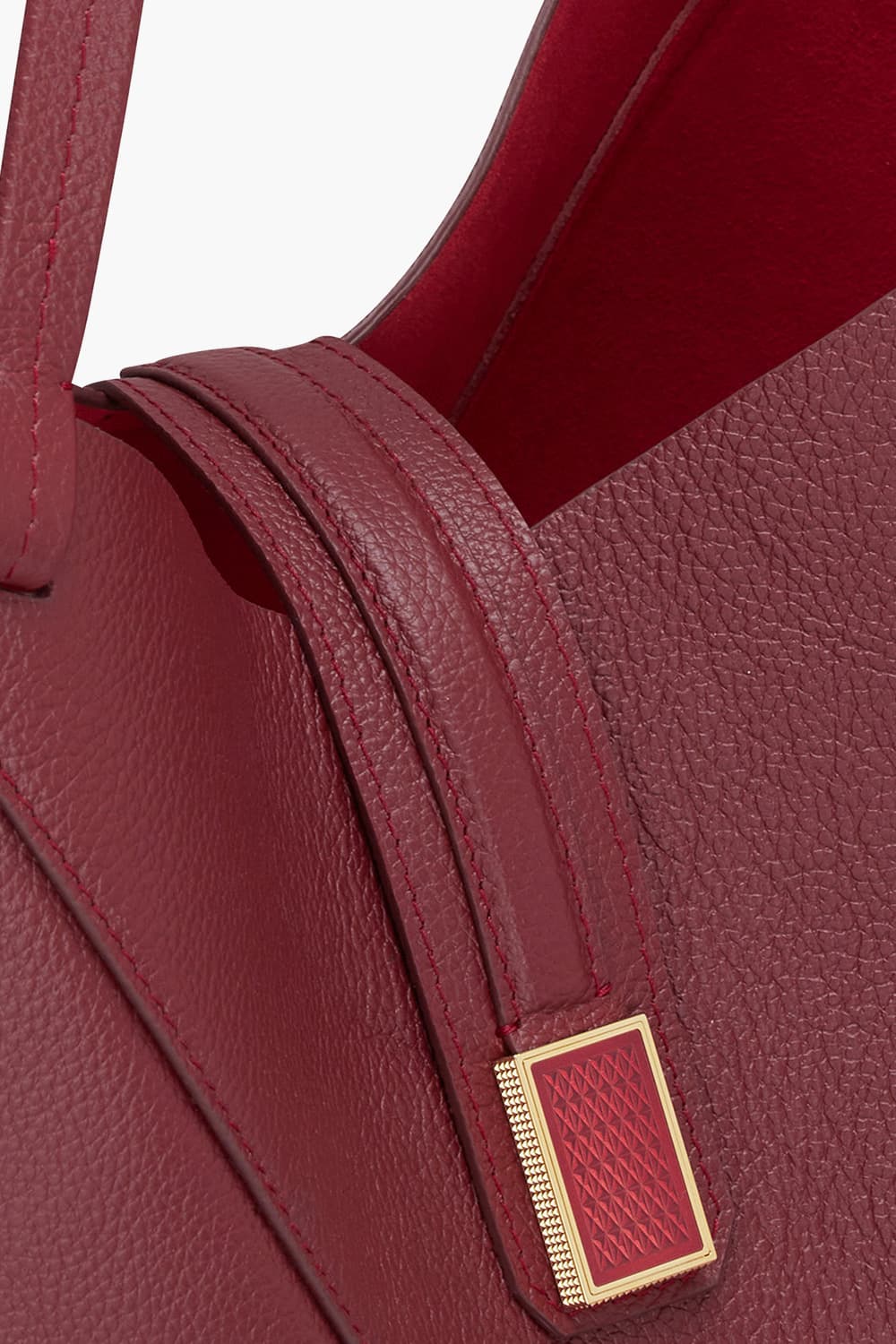 26 빅토리아 토트 숄더백 다크 레드 N1VI333RD1