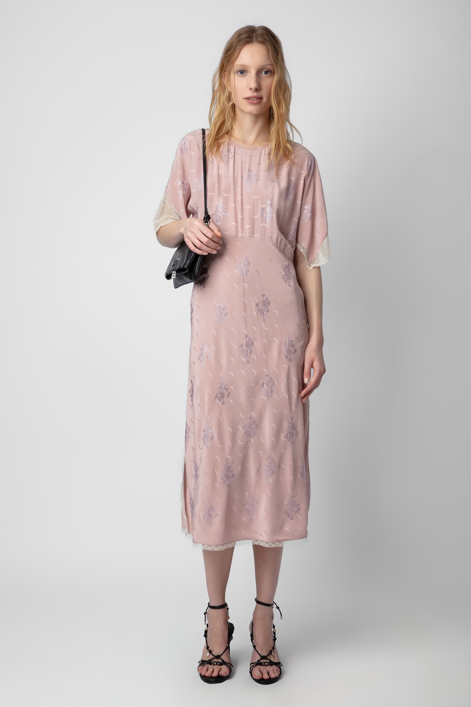 Rey Silk Jacquard Dress