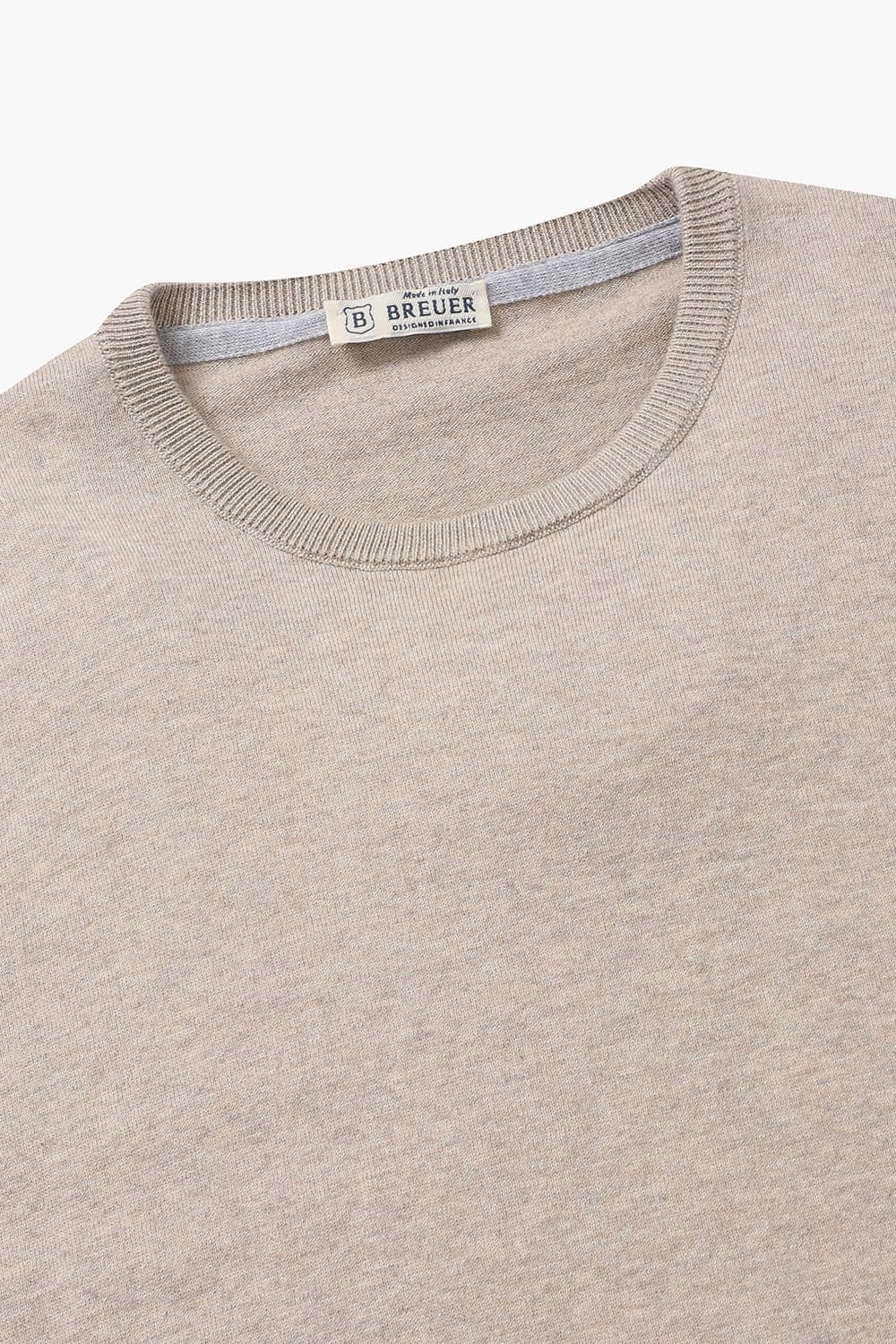 코튼 크루넥 반소매 니트 BR601MCP452905