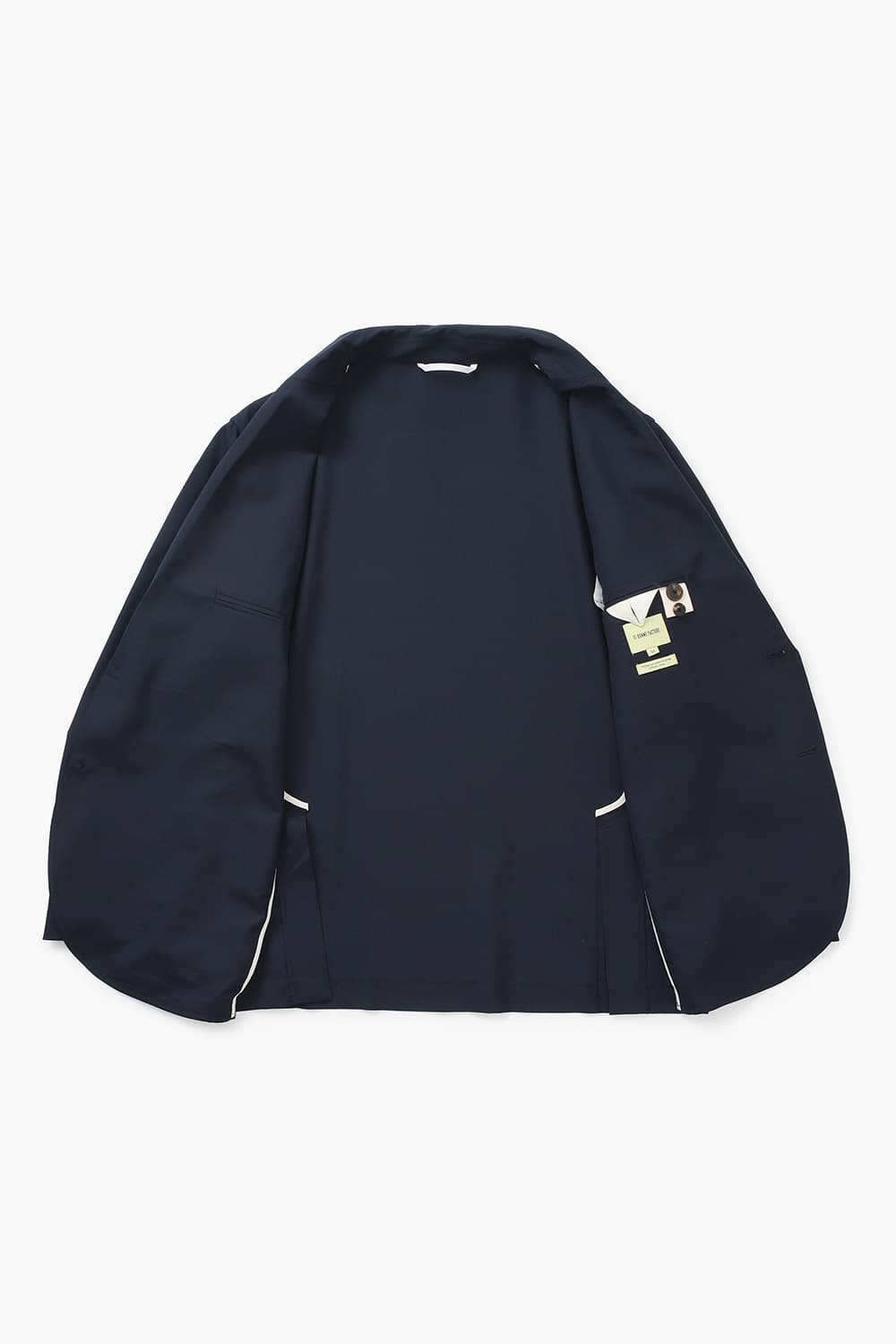 ESSENTIAL 울 001 다크네이비 테일러드 자켓