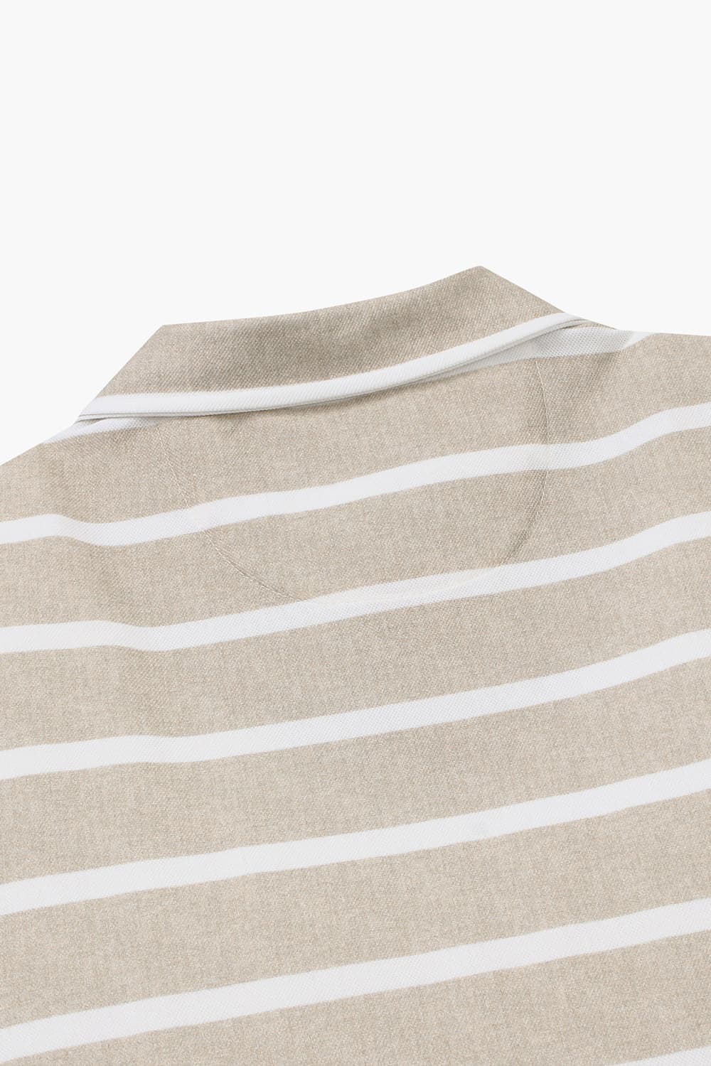 코튼 스트라이프 버튼 다운 반소매 티셔츠 65011NCP462209