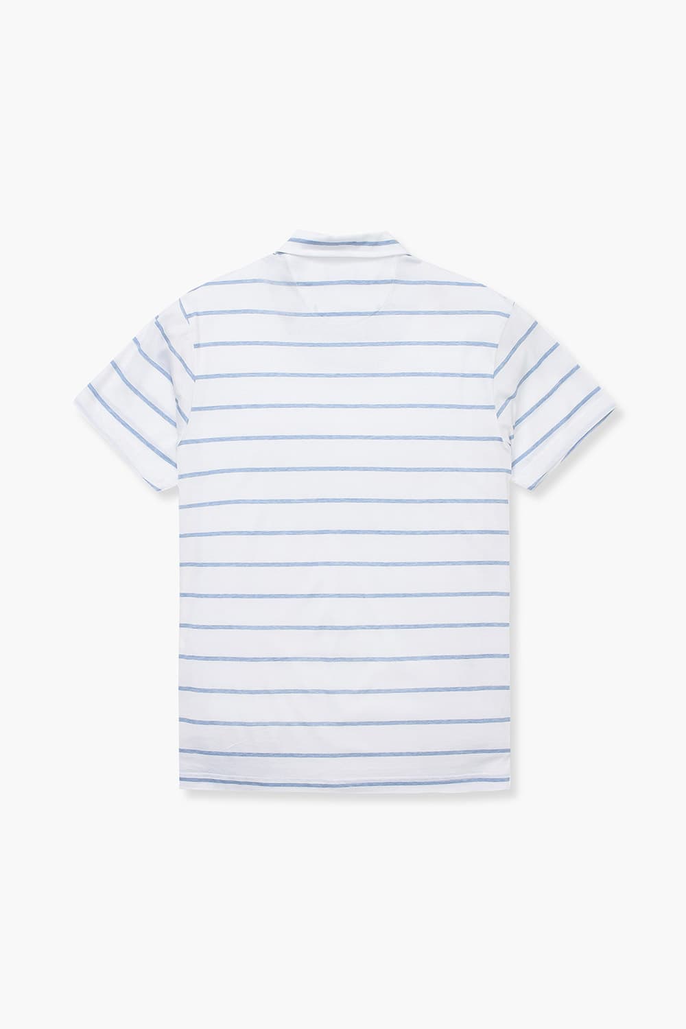 코튼 스트라이프 버튼 다운 반소매 티셔츠 65001P462001