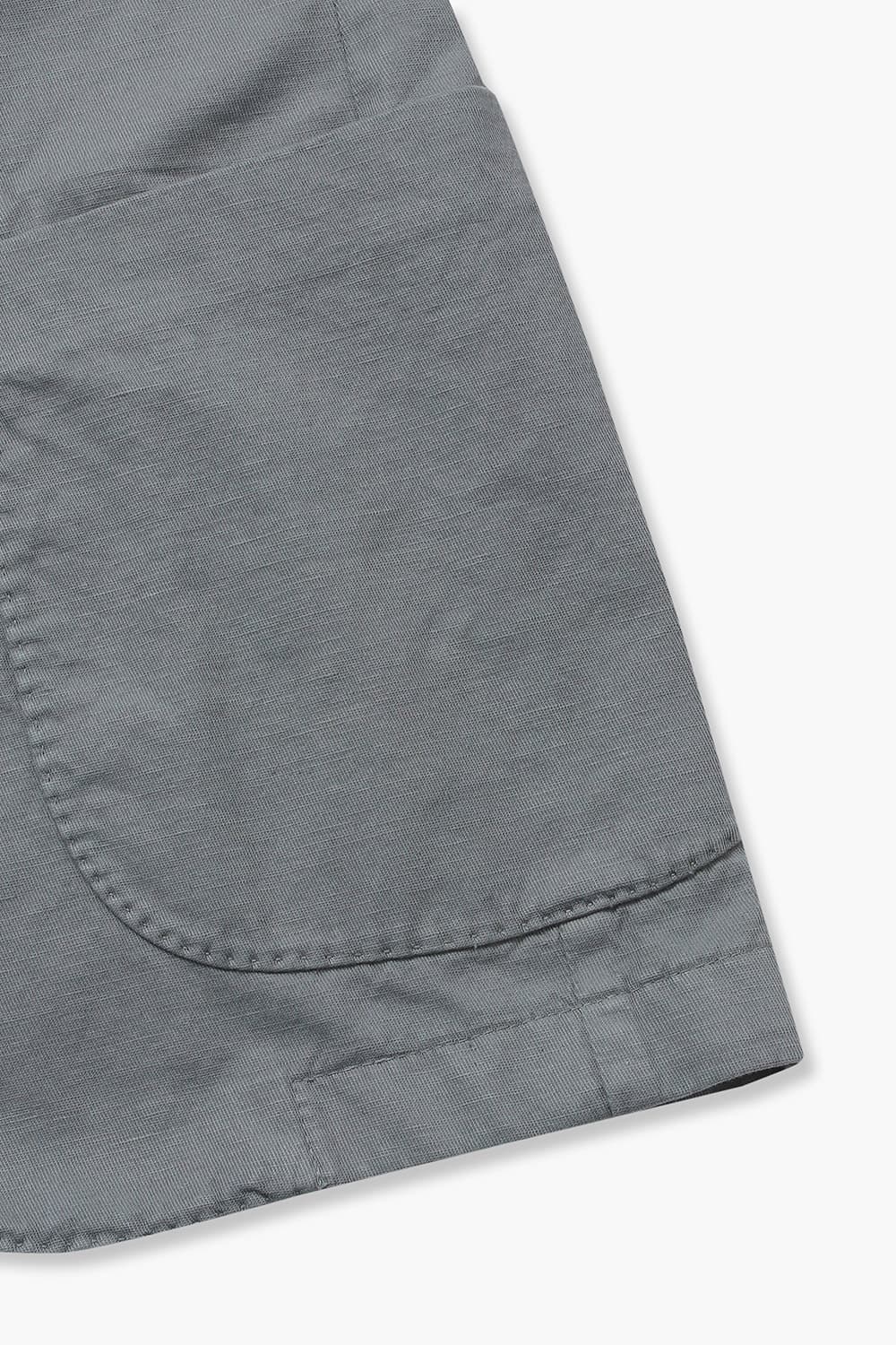 코튼 베이직 그레이 테일러드 자켓