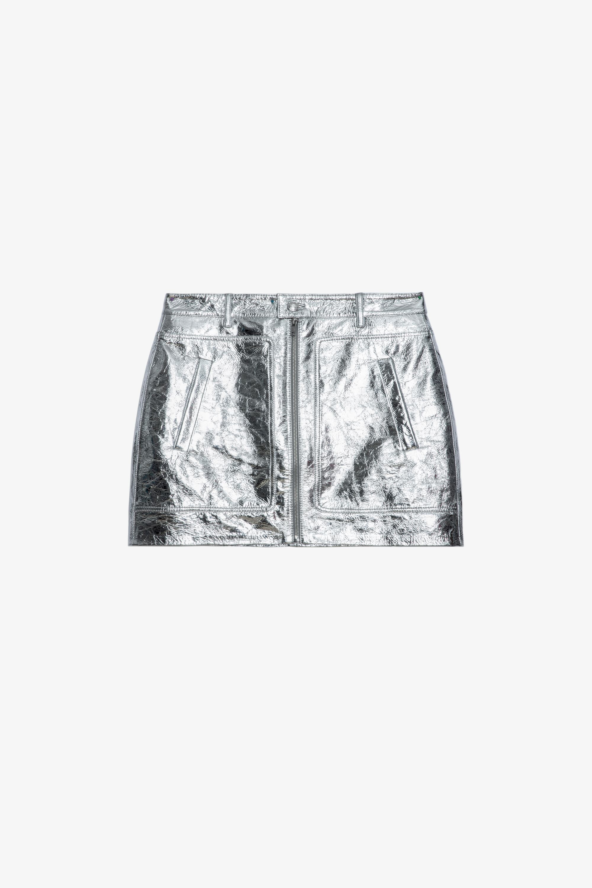 John Metal Leather Skirt