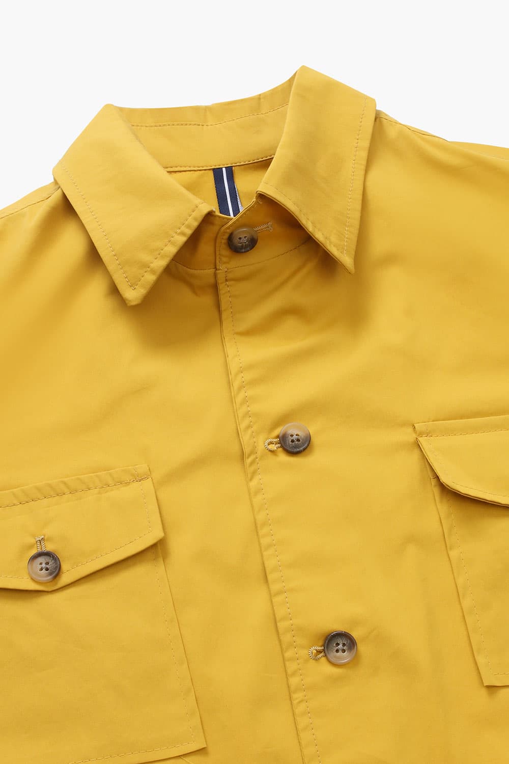 코튼 셔츠형 옐로우 캐주얼 자켓