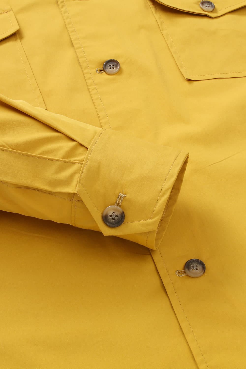 코튼 셔츠형 옐로우 캐주얼 자켓