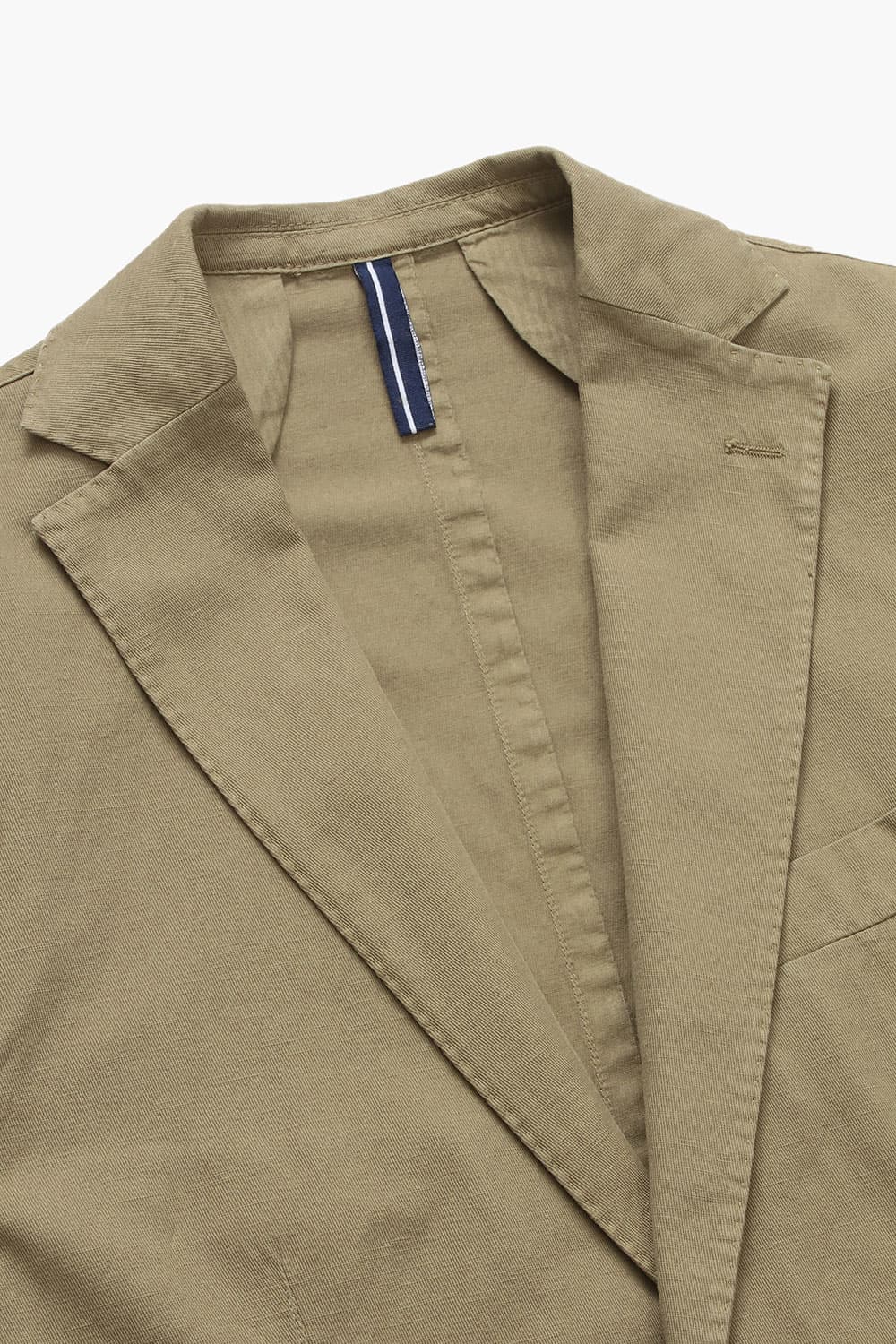 코튼 베이직 브라운 테일러드 자켓