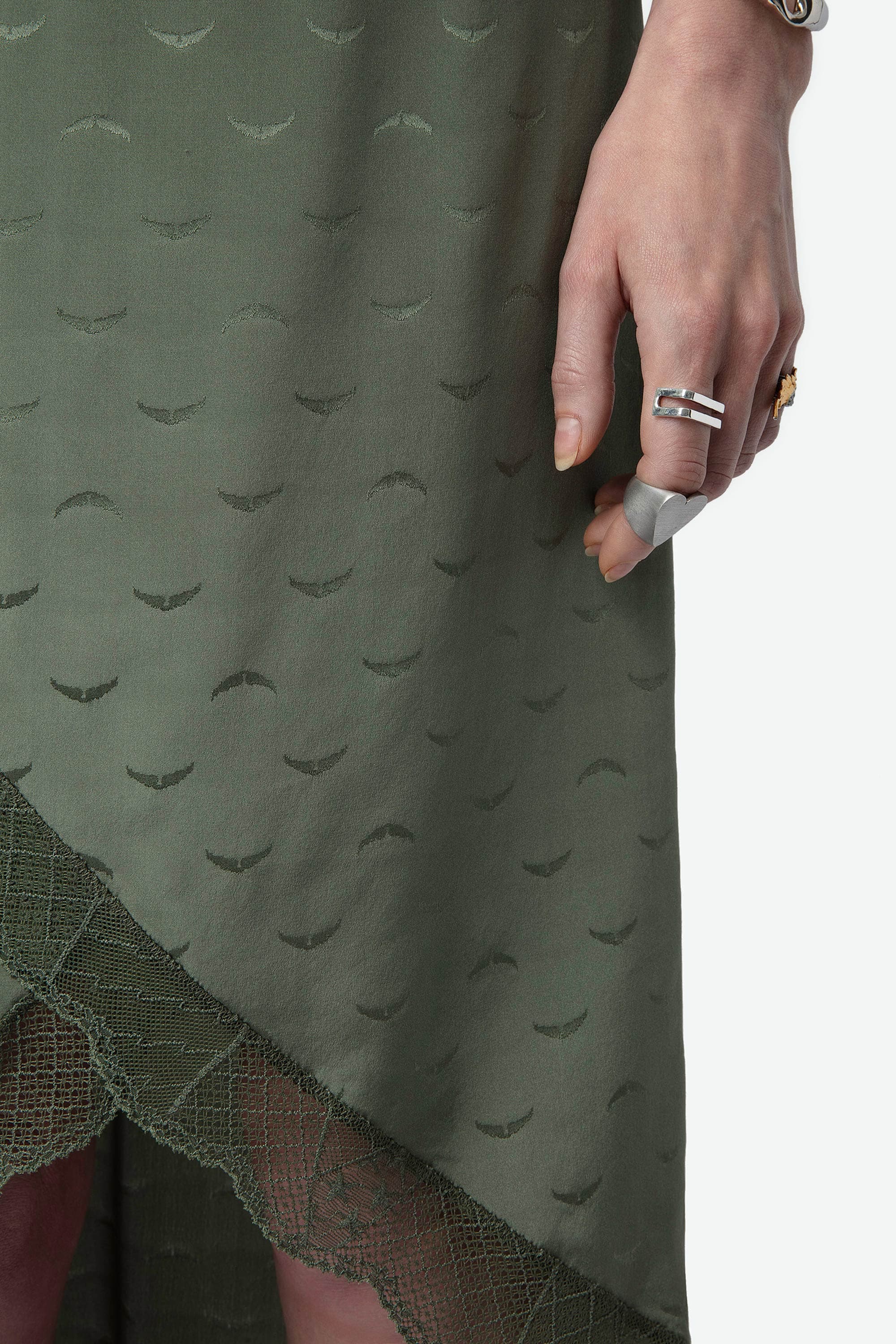 Jeudie Jacquard Silk Skirt