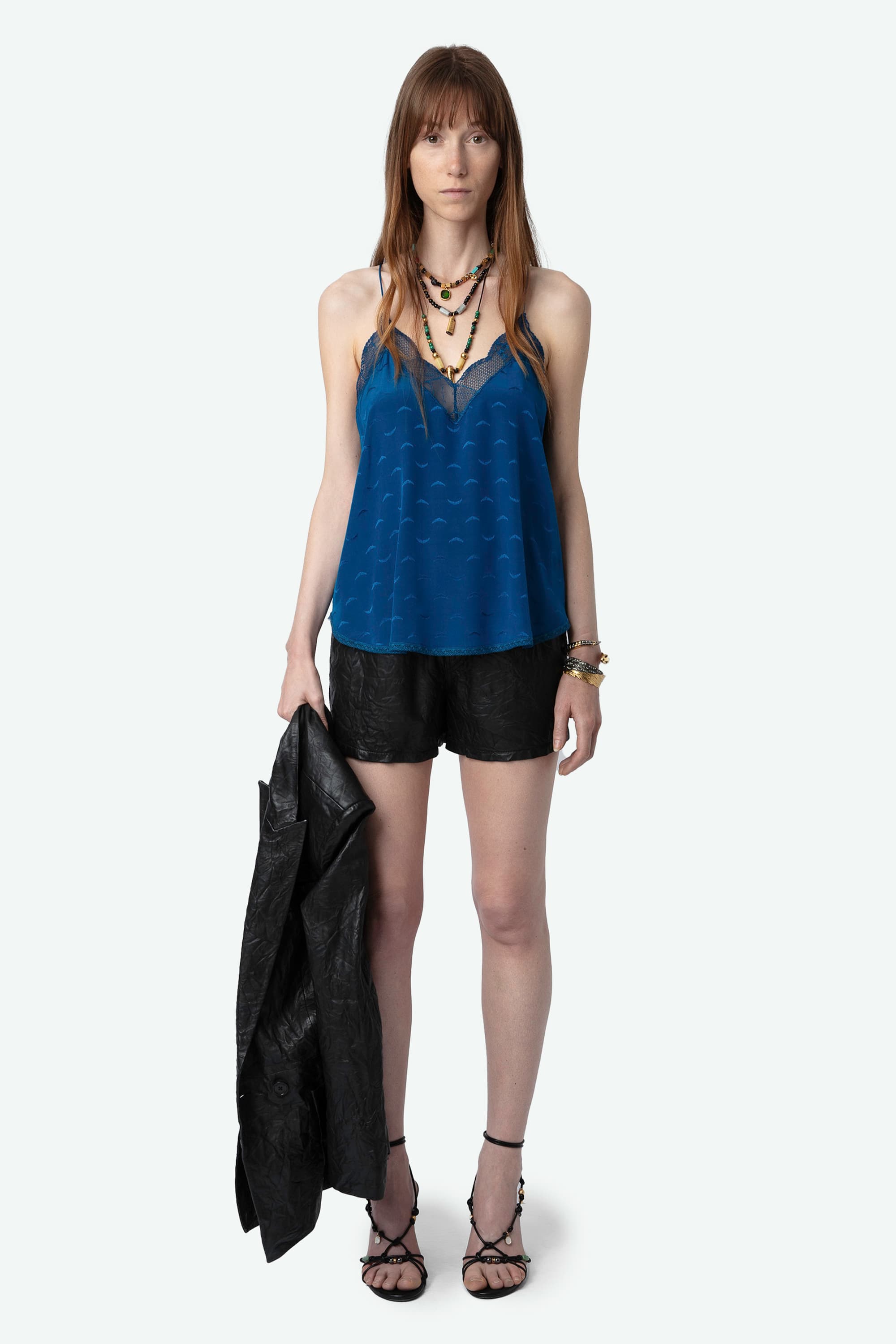 Christy Jacquard Silk Camisole